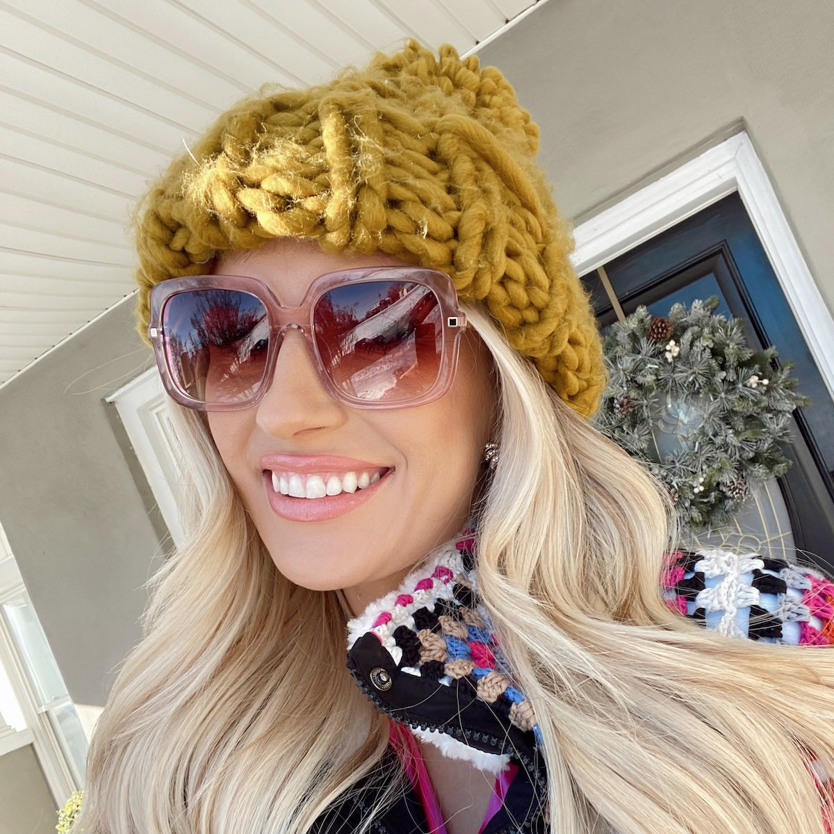 SANDRA - LIGHT PINK CRYSTAL + PRESCRIPTION GLASSES