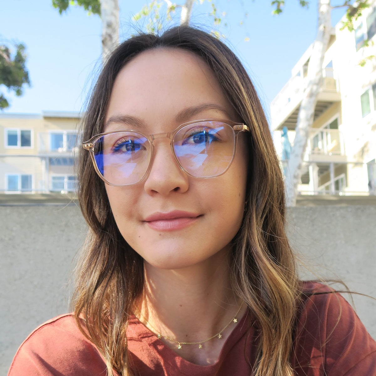 NOEL - ROSE CRYSTAL + PRESCRIPTION GLASSES