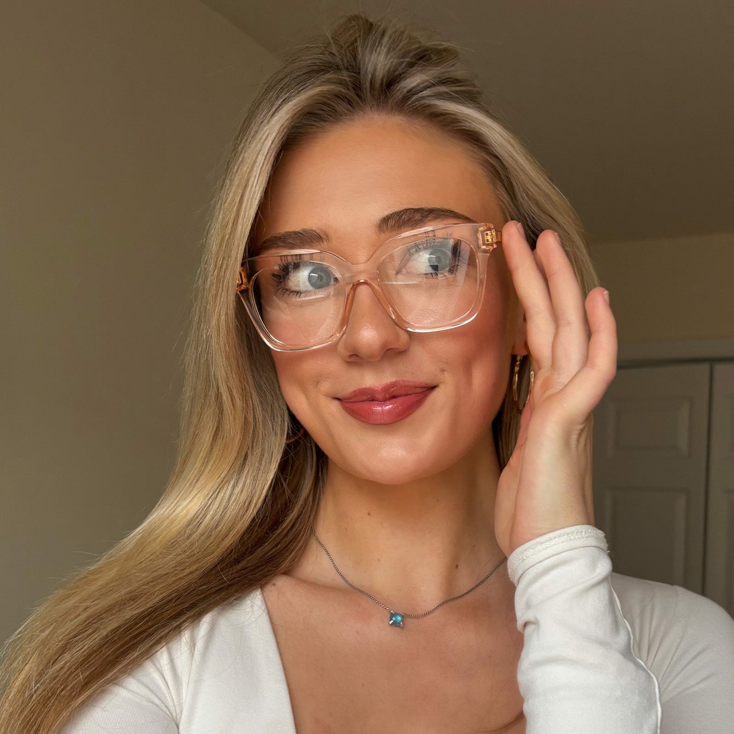 BELLA XS - VINTAGE ROSE CRYSTAL + PRESCRIPTION GLASSES
