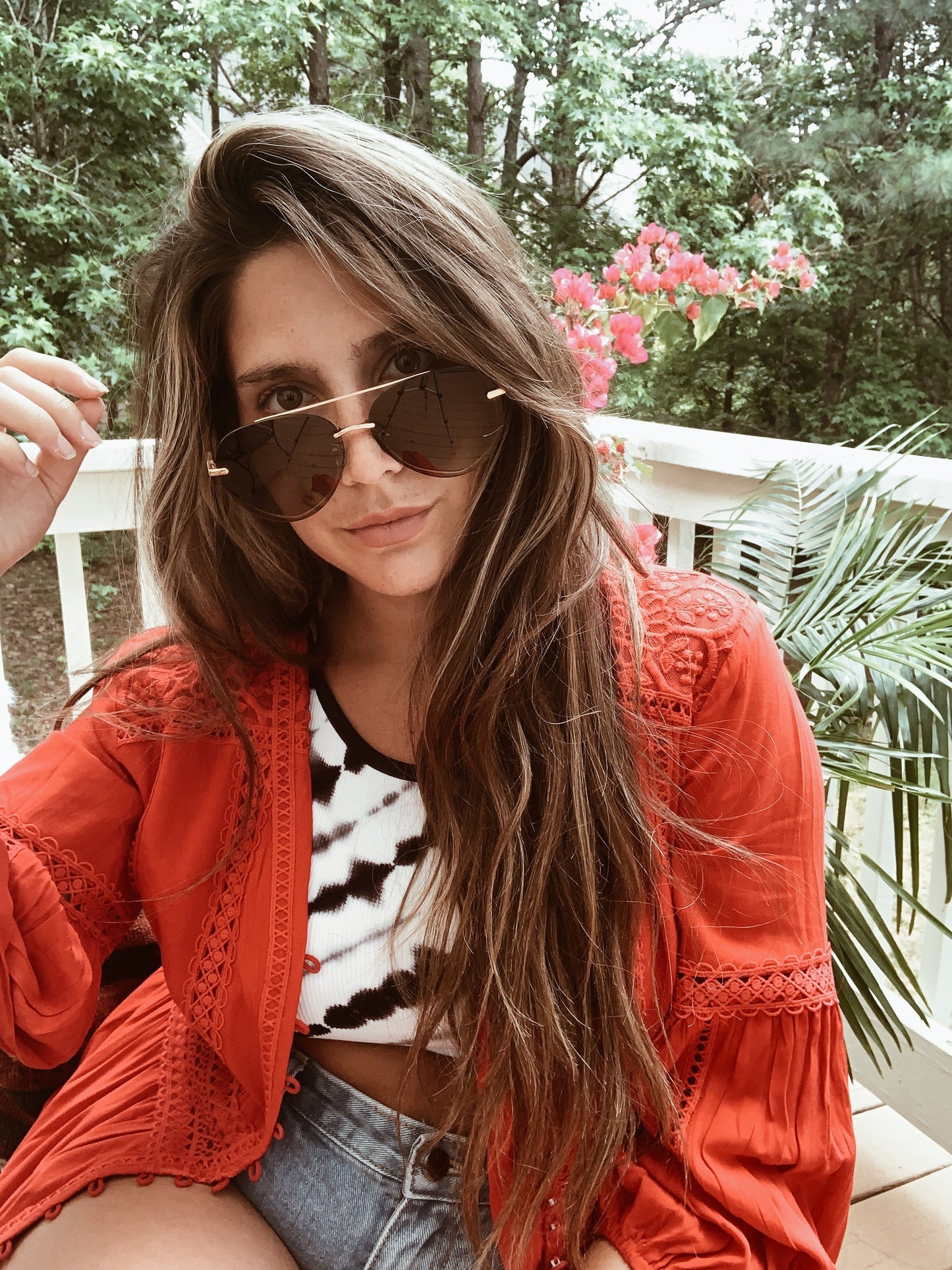 LENOX - GOLD + SEA TORTOISE TIPS + BROWN GRADIENT SUNGLASSES