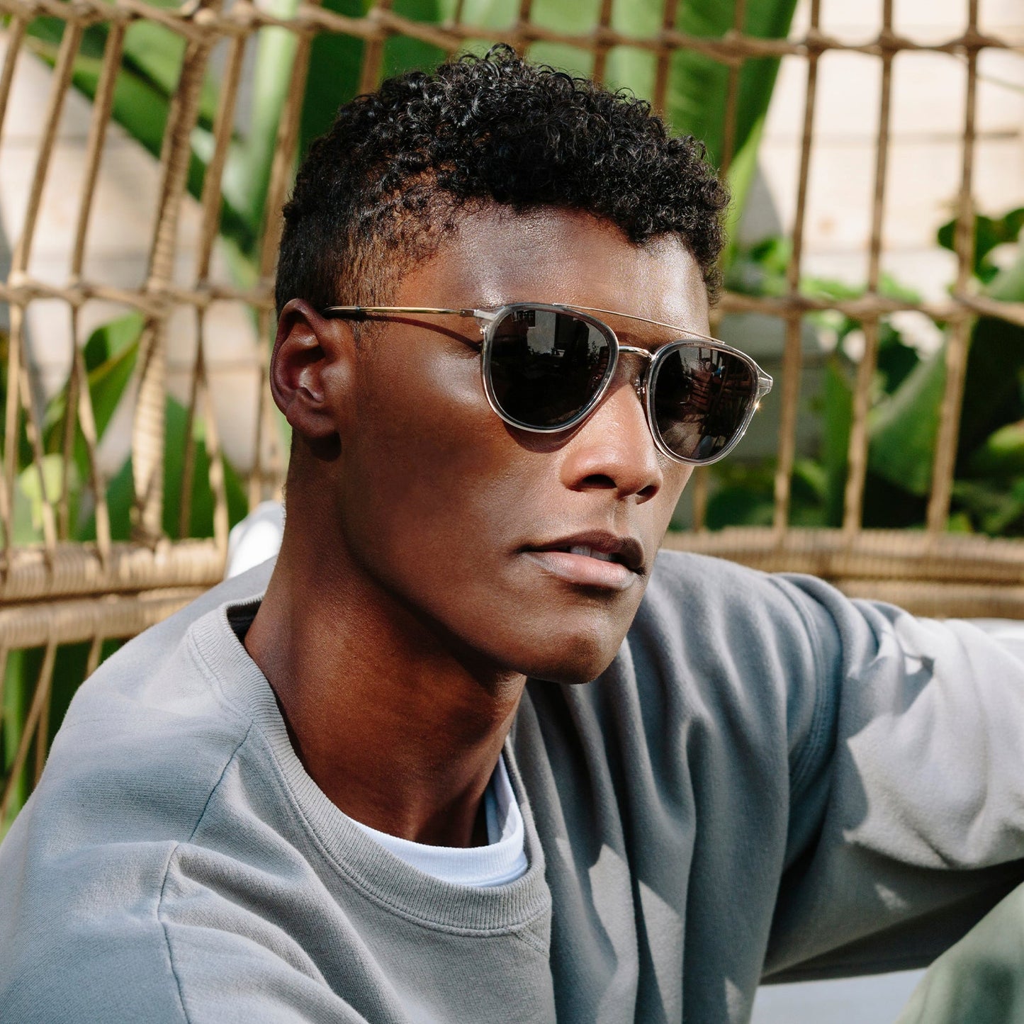 CAMDEN - STORM CRYSTAL + GREY POLARIZED SUNGLASSES