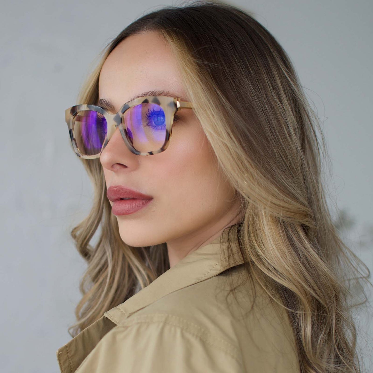 BELLA XS - CREAM TORTOISE + PRESCRIPTION GLASSES