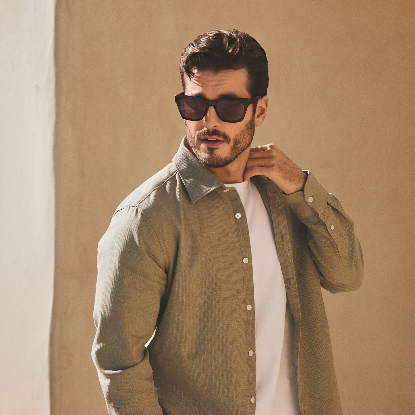 DEAN XL - BLACK + MAUVE + POLARIZED SUNGLASSES