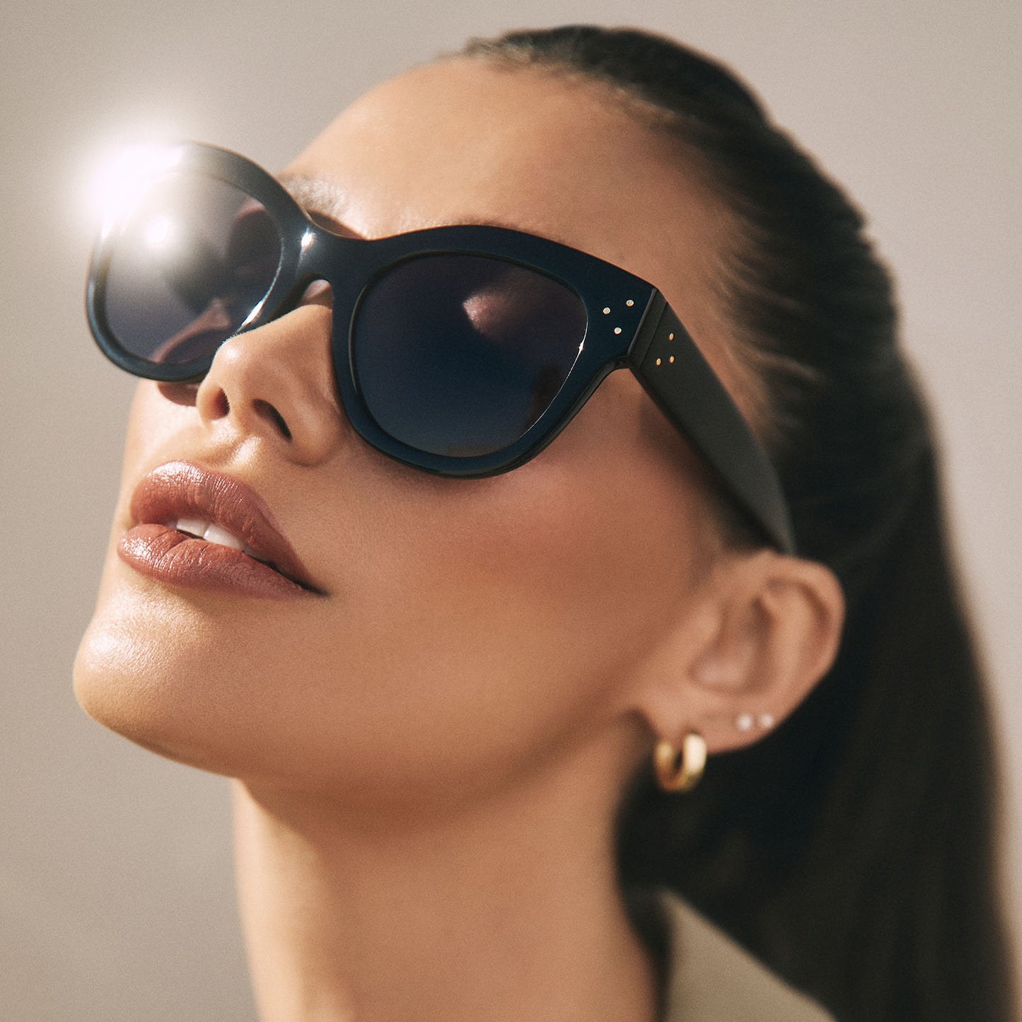EVA - BLACK + GREY + POLARIZED SUNGLASSES