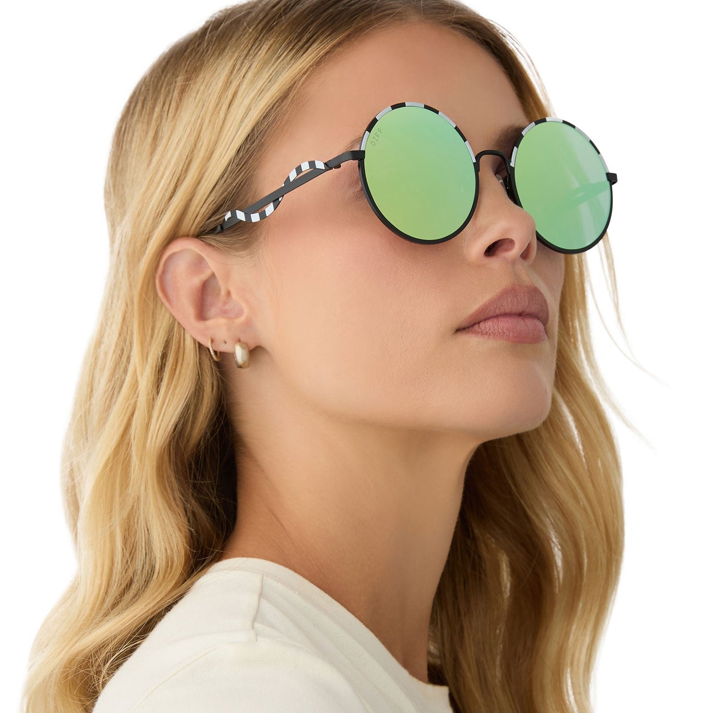 BEETLEJUICE™ - BEETLEJUICE + BLACK + LIME GREEN MIRROR SUNGLASSES