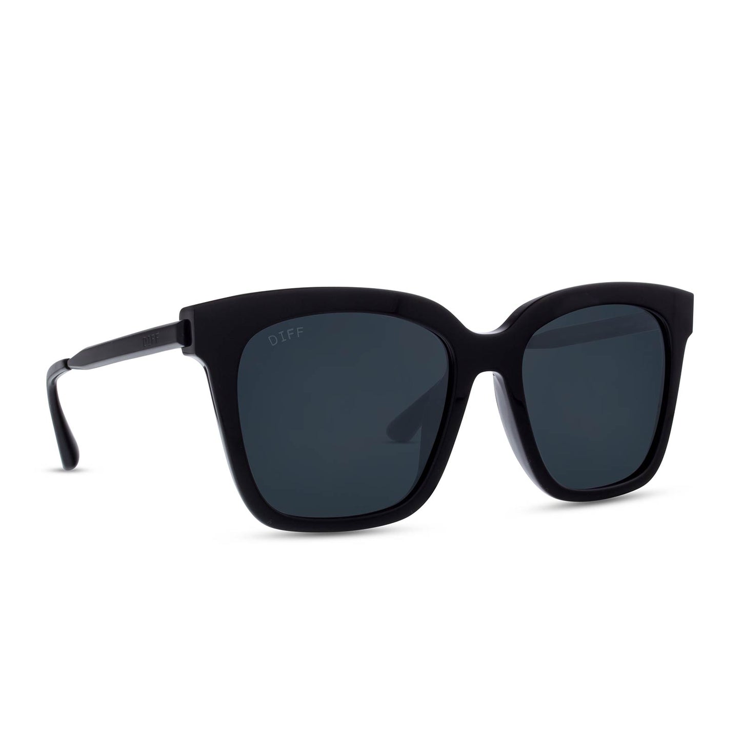 BELLA - BLACK + GREY + POLARIZED SUNGLASSES