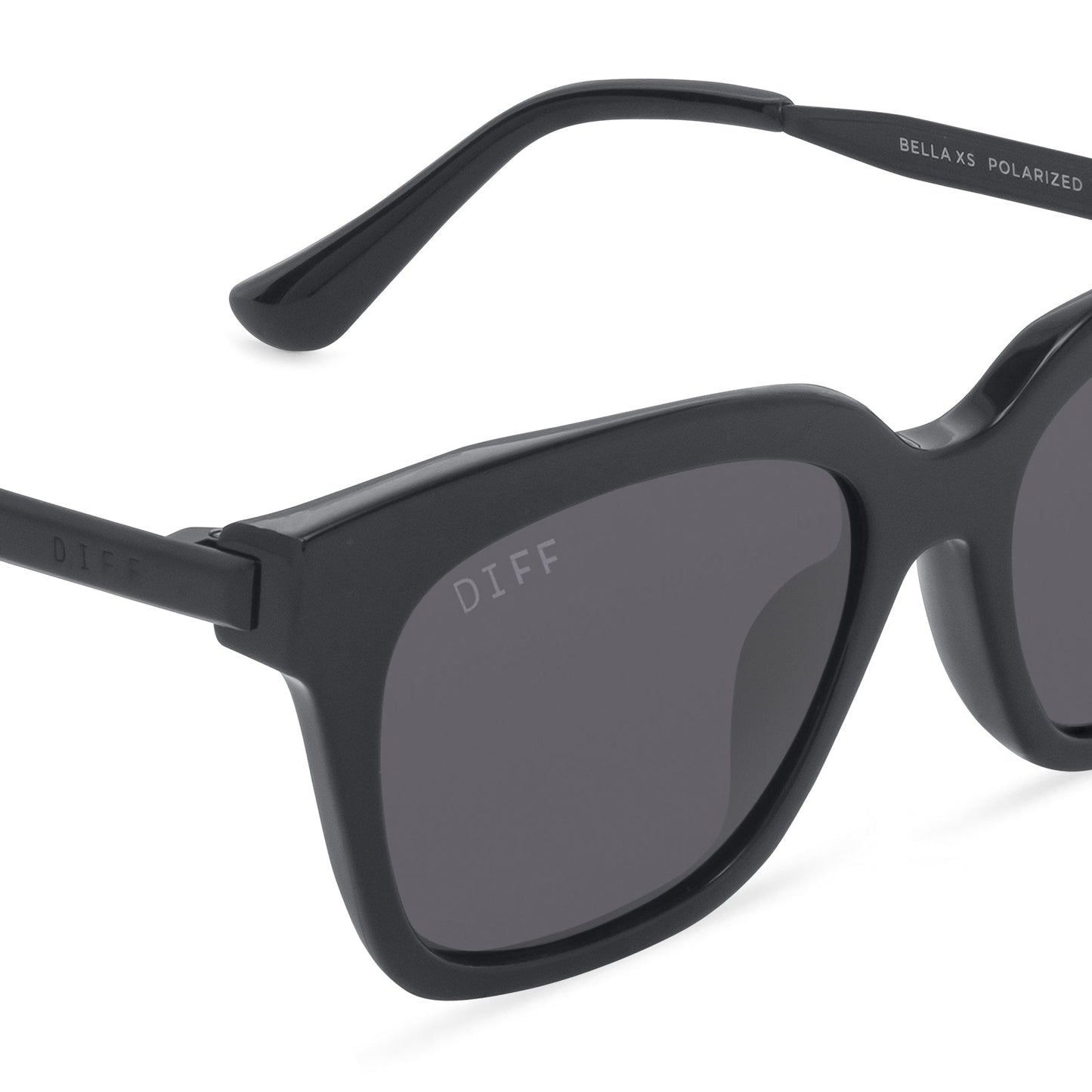 BELLA XS - BLACK + GREY + POLARIZED SUNGLASSES