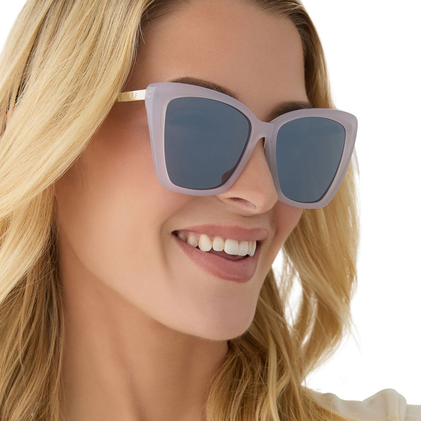 BECKY II - THISTLE + GREY WITH SILVER FLASH + POLARIZED SUNGLASSES