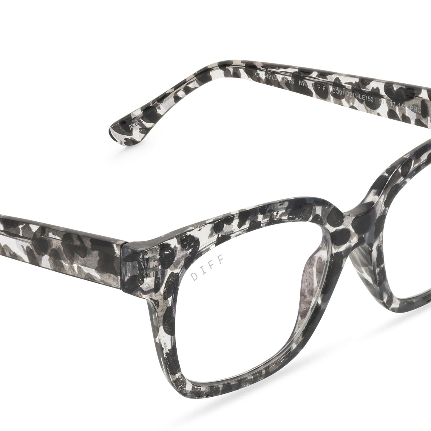 AVA - CLEAR LEOPARD + BLUE LIGHT READERS