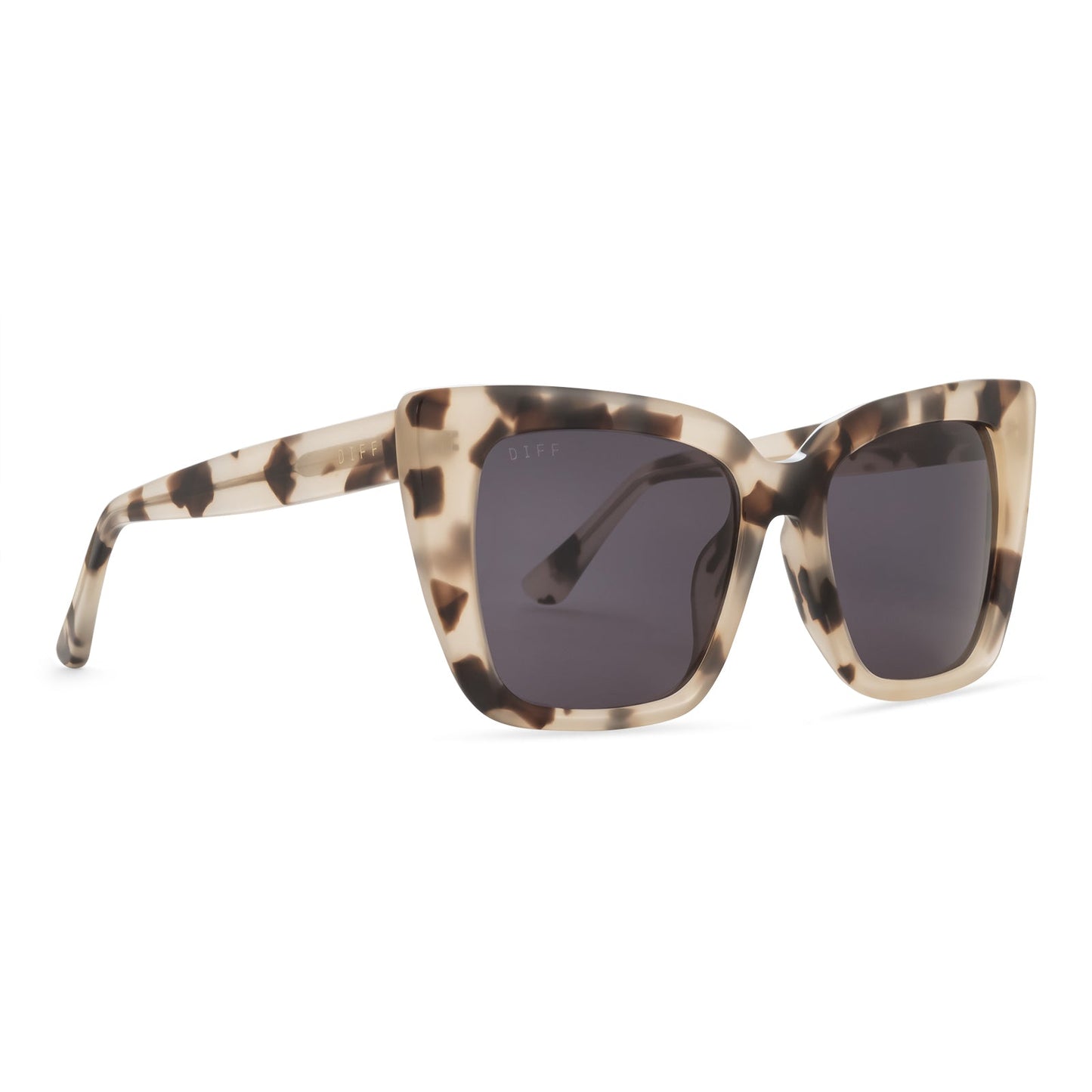 LIZZY - CREAM TORTOISE + GREY SUNGLASSES