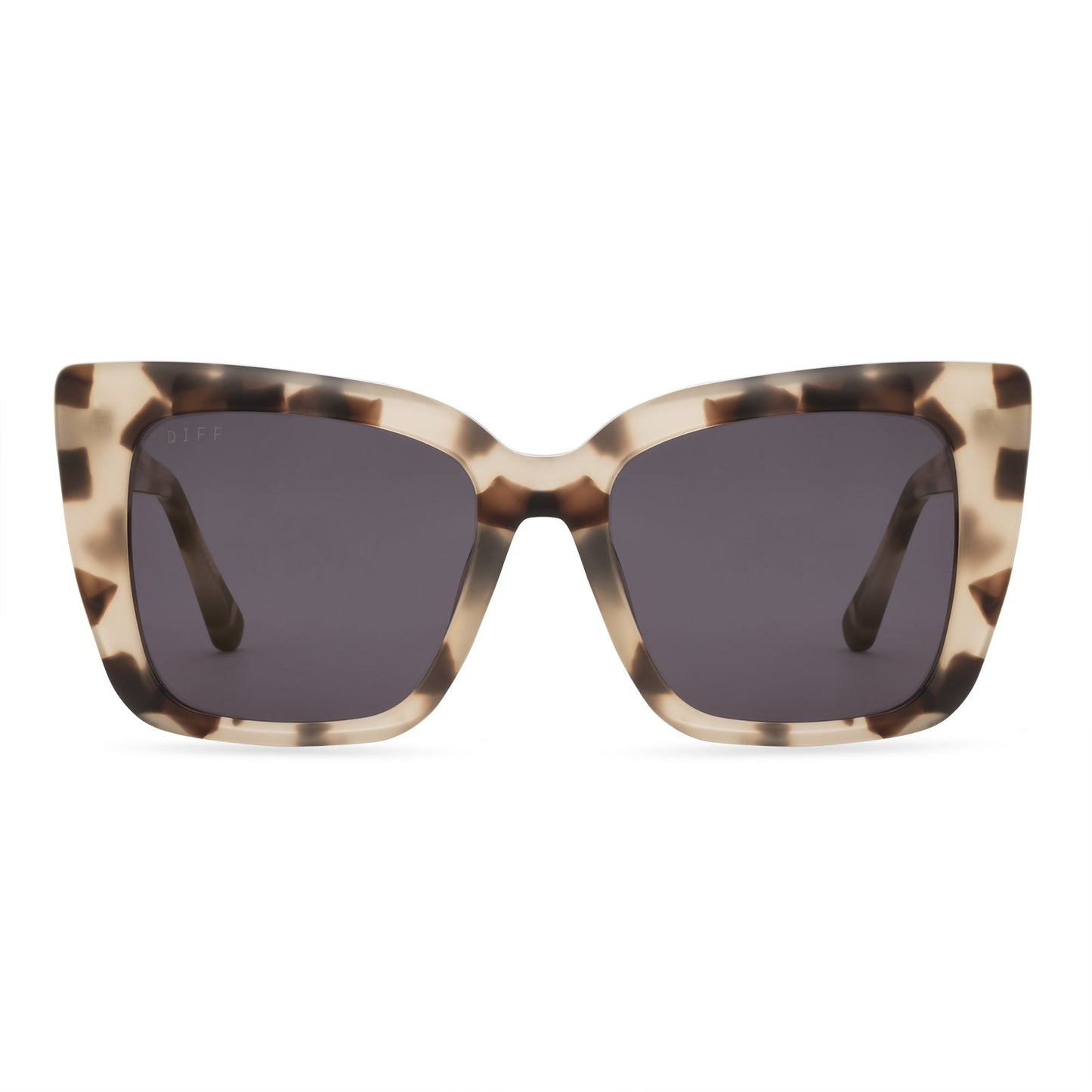 LIZZY - CREAM TORTOISE + GREY SUNGLASSES