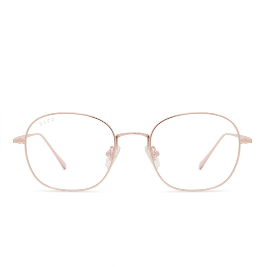 REID - ROSE GOLD + BLUE LIGHT TECHNOLOGY GLASSES