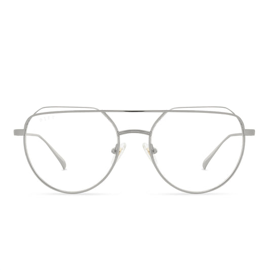 RAYNE - SILVER + BLUE LIGHT GLASSES