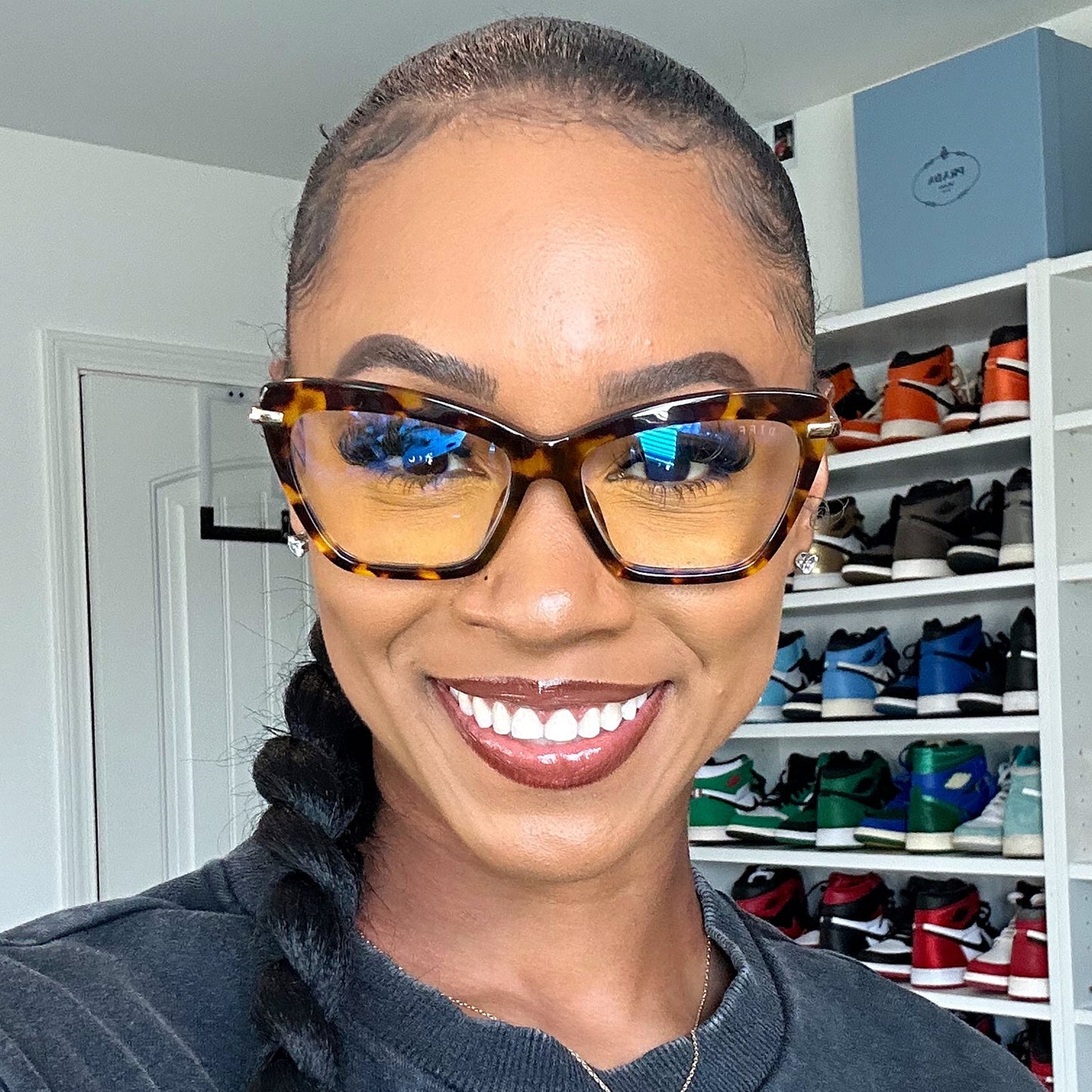 MILA - AMBER TORTOISE + BLUE LIGHT TECHNOLOGY GLASSES