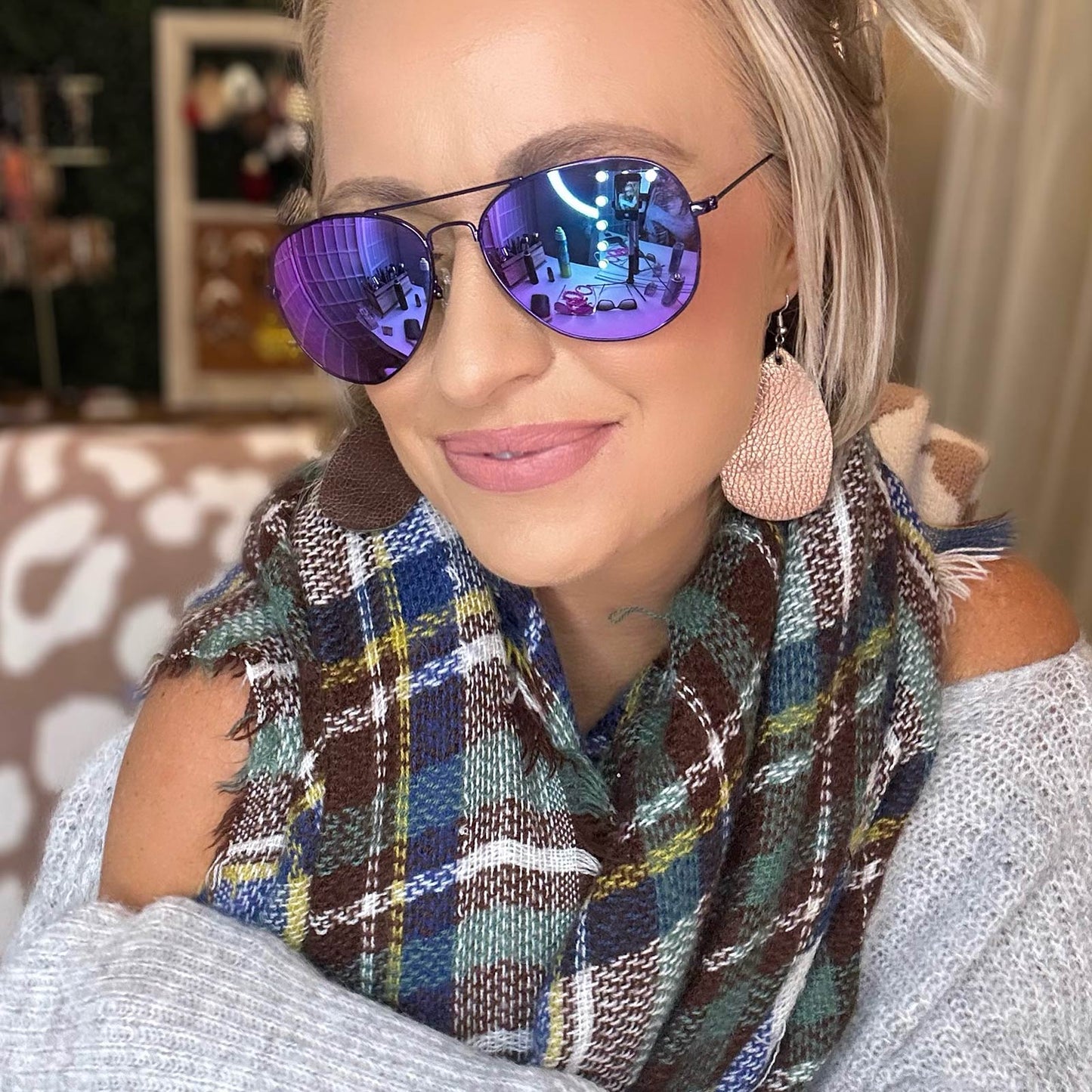 CRUZ - POSH PURPLE METALLIC + PURPLE MIRROR + POLARIZED SUNGLASSES