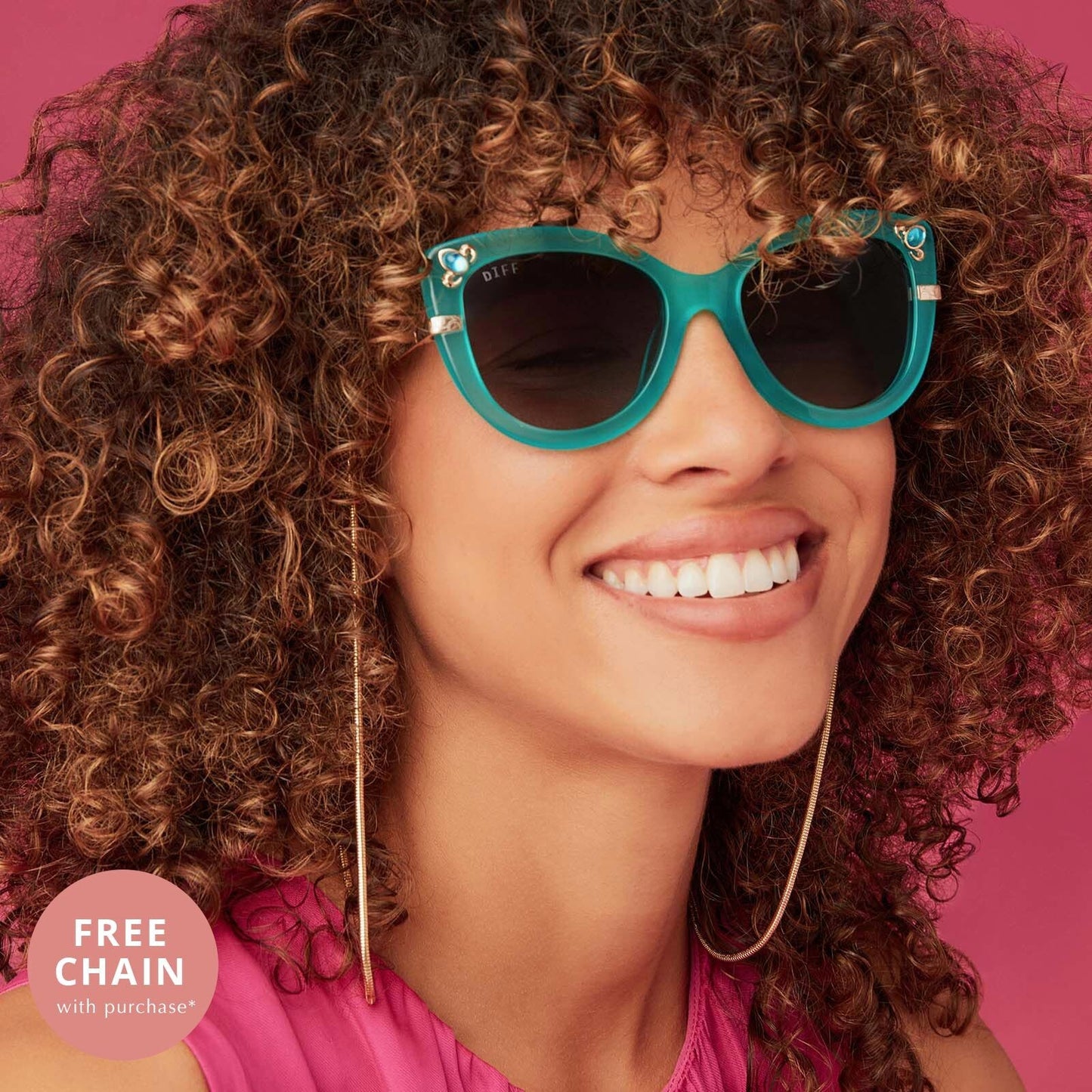 DISNEY PRINCESS - JASMINE + TEAL + GREY GRADIENT + POLARIZED SUNGLASSES