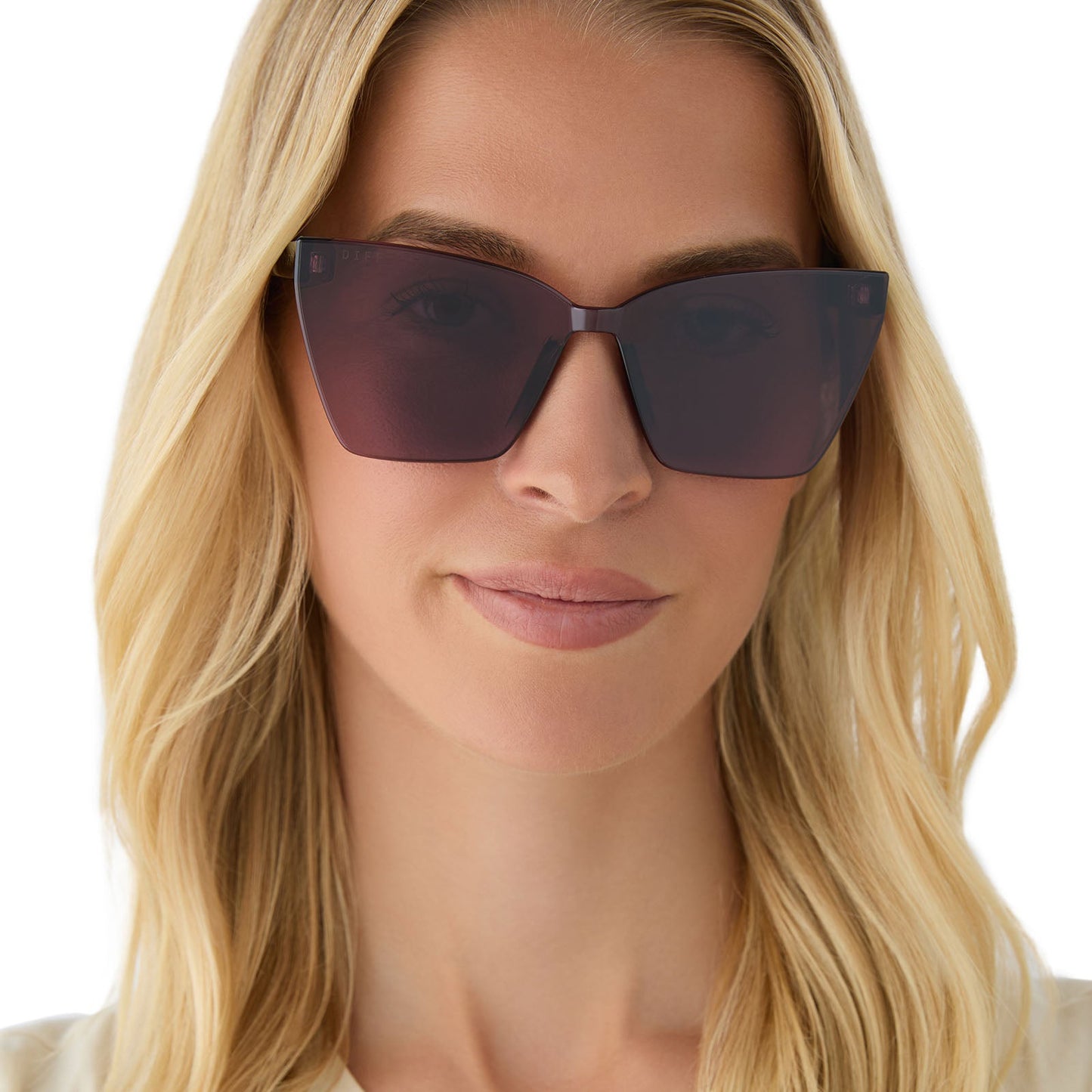 GOLDIE XS - BLACK + AUBERGINE W SILVER FLASH SUNGLASSES