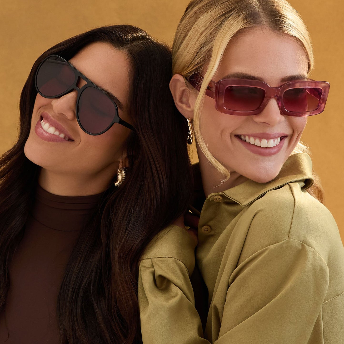 TOSCA II - BLACK + AUBERGINE SUNGLASSES