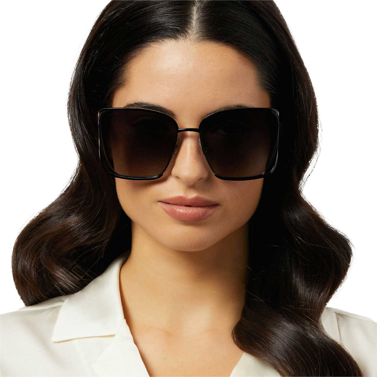 FRANCESCA - BLACK + GREY GRADIENT + POLARIZED SUNGLASSES