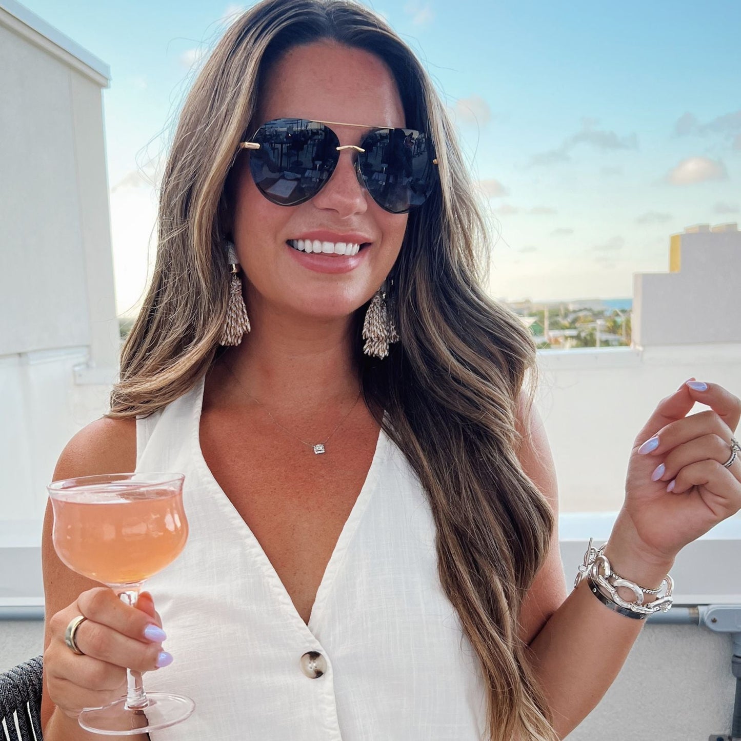 LENOX - GOLD + BLACK + GREY GRADIENT POLARIZED SUNGLASSES