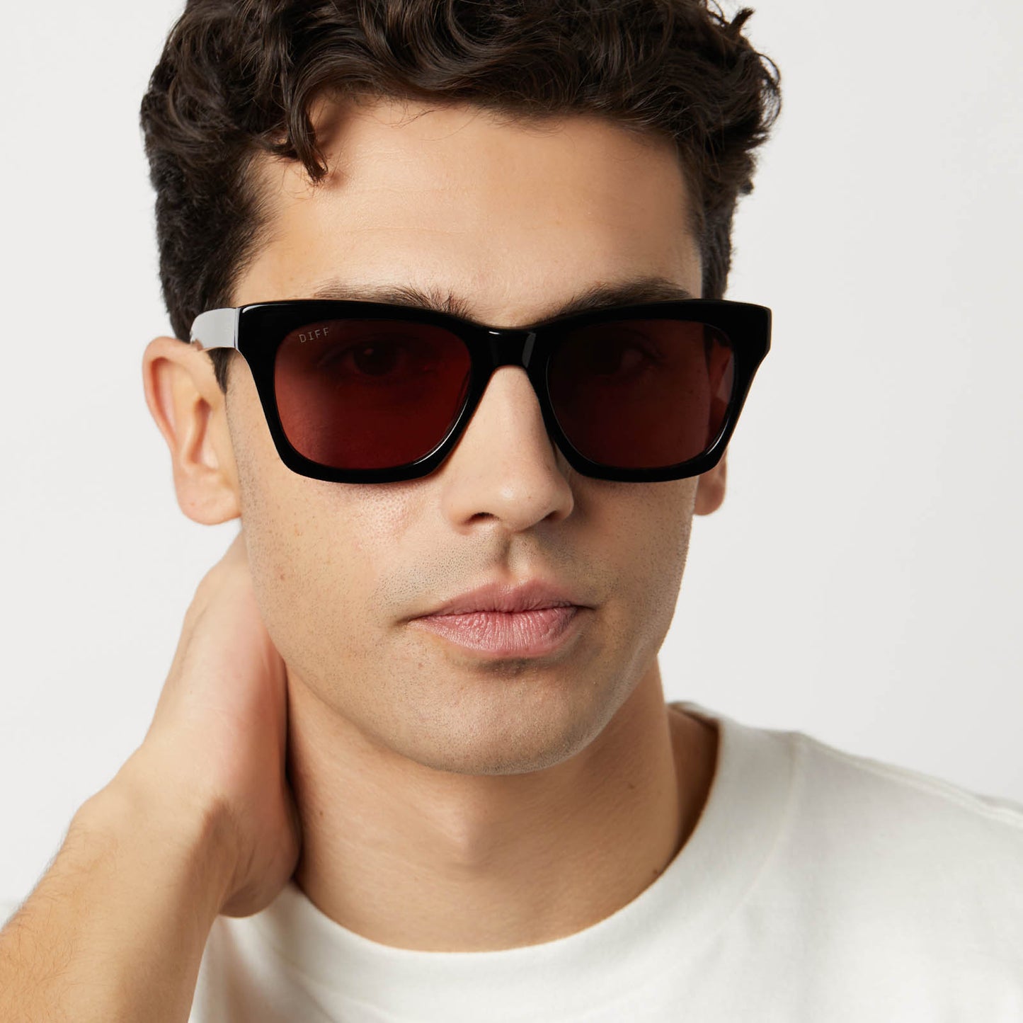 DEAN XL - BLACK + MAUVE + POLARIZED SUNGLASSES