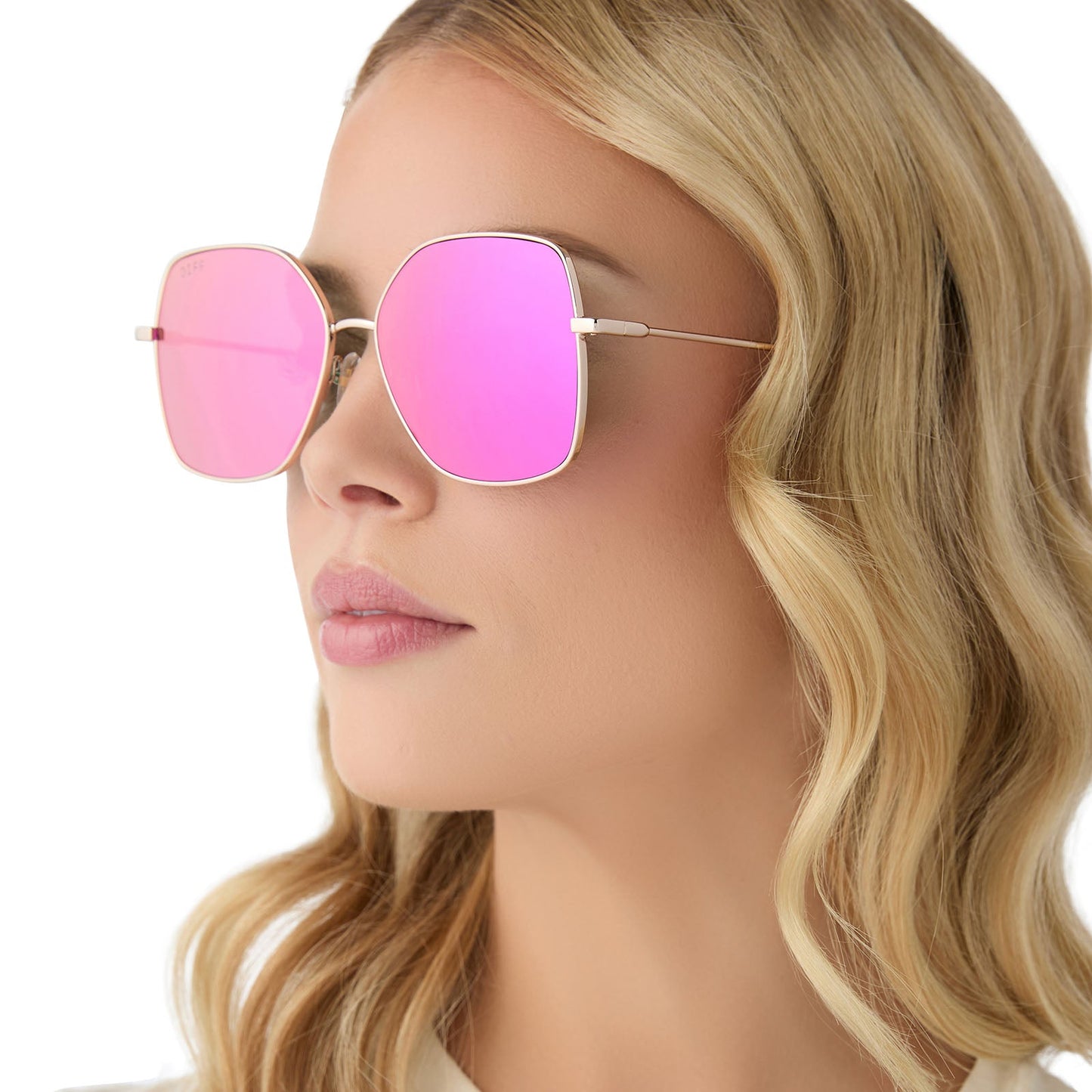 IRIS - GOLD + PINK RUSH MIRROR SUNGLASSES
