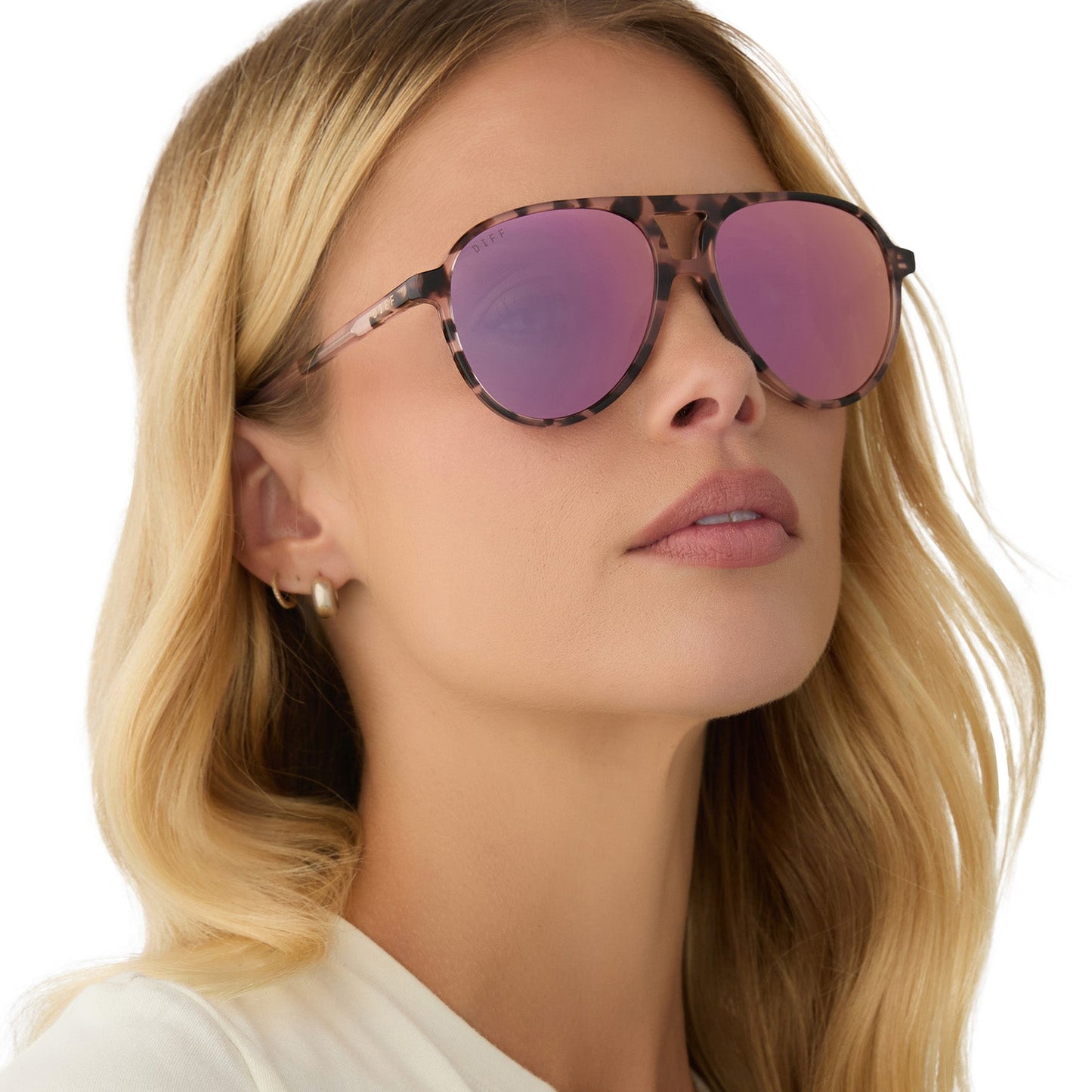 TOSCA II - HIMALAYAN TORTOISE + TAUPE MIRROR SUNGLASSES