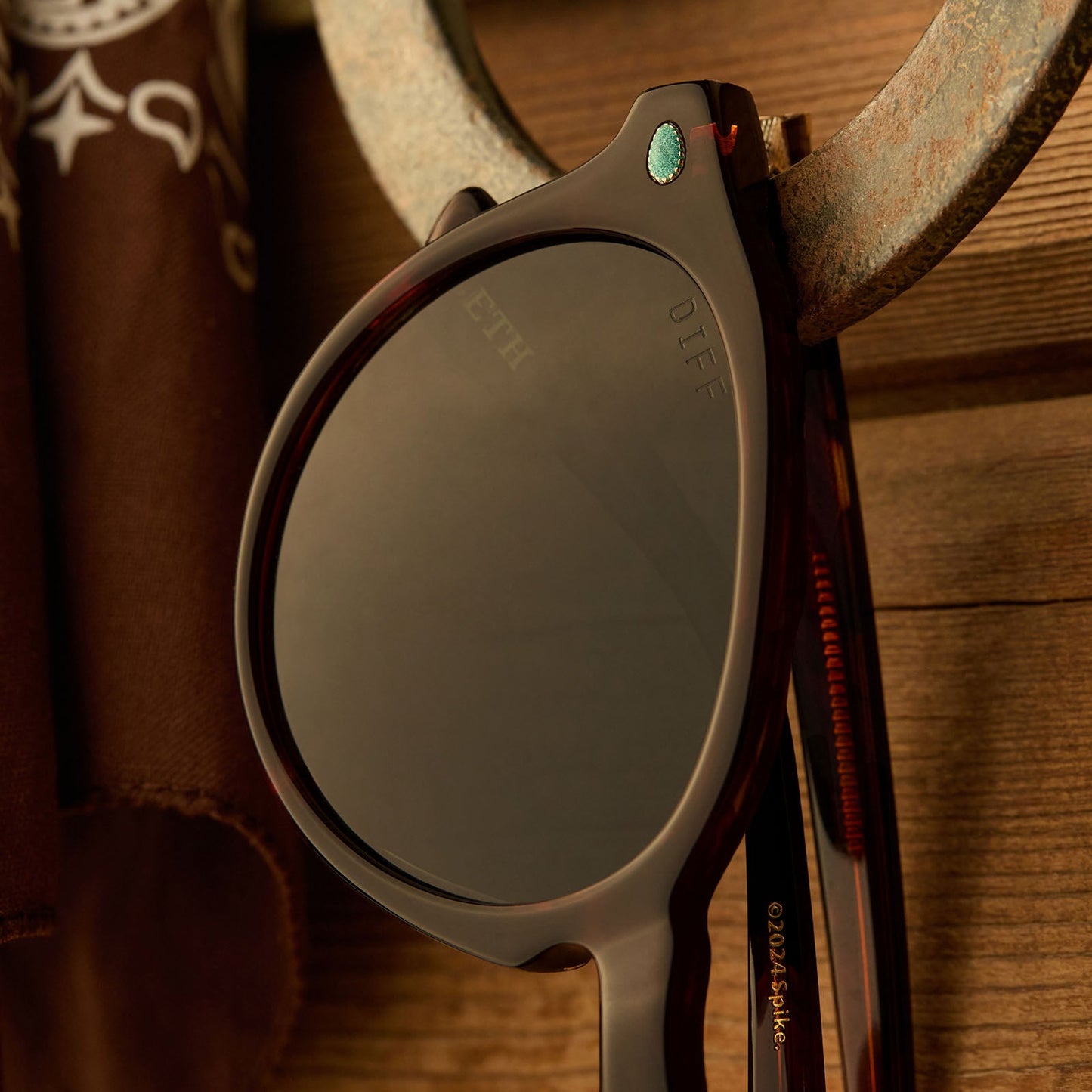 BETH - WARM SEQUOIA TORTOISE + MONTANA SKY + POLARIZED SUNGLASSES