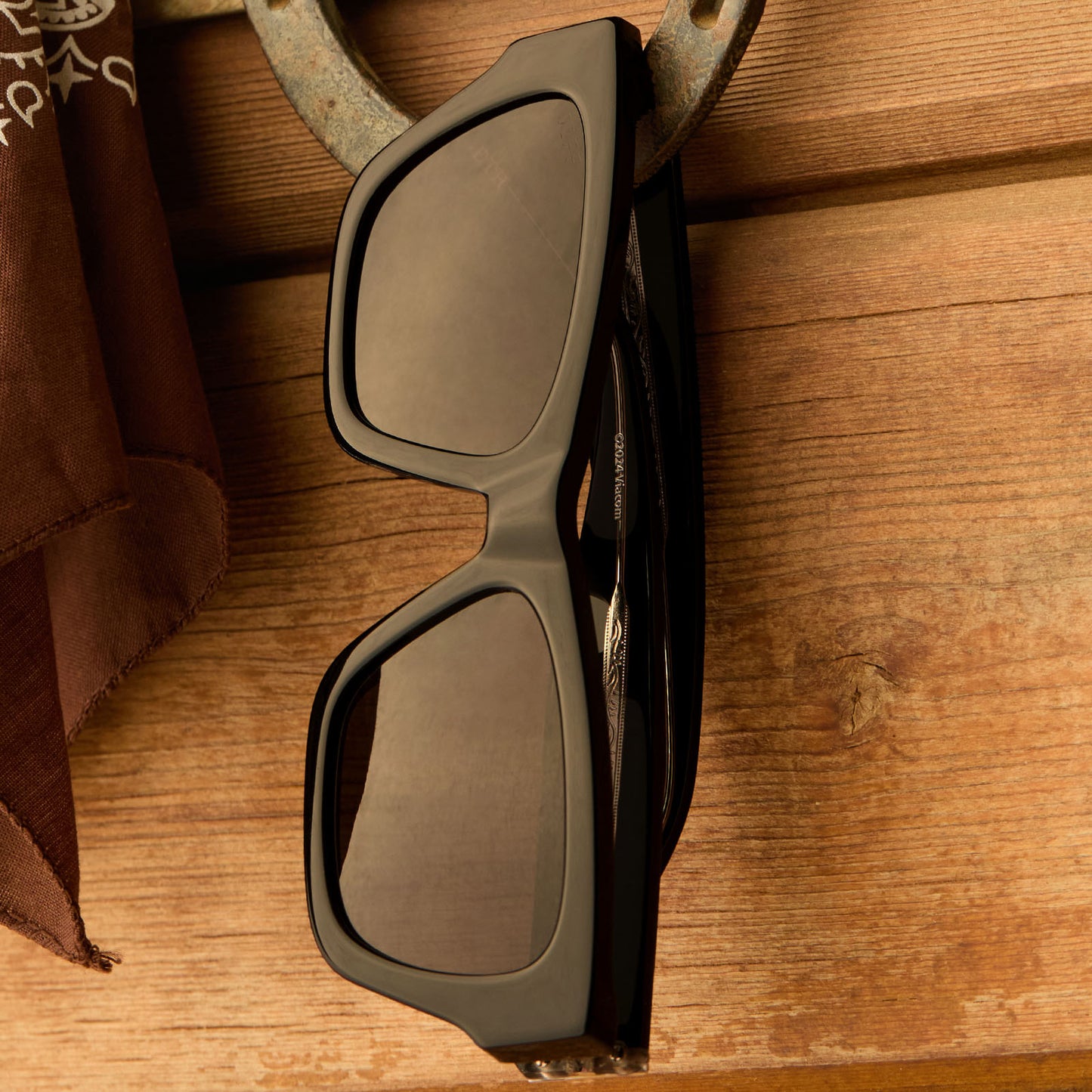 BETH II - NIGHT SKY BLACK + SILVER W GREY + POLARIZED SUNGLASSES