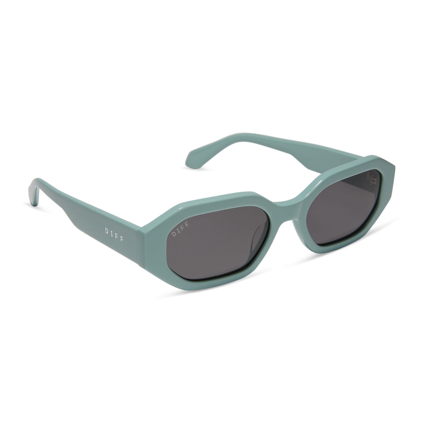 ALLEGRA - STEEL TEAL + GREY + POLARIZED SUNGLASSES