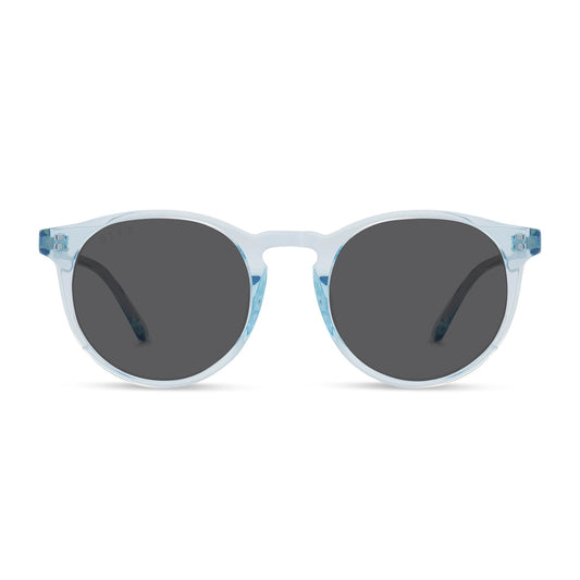 SAWYER - AQUA SEA CRYSTAL + GREY SUNGLASSES