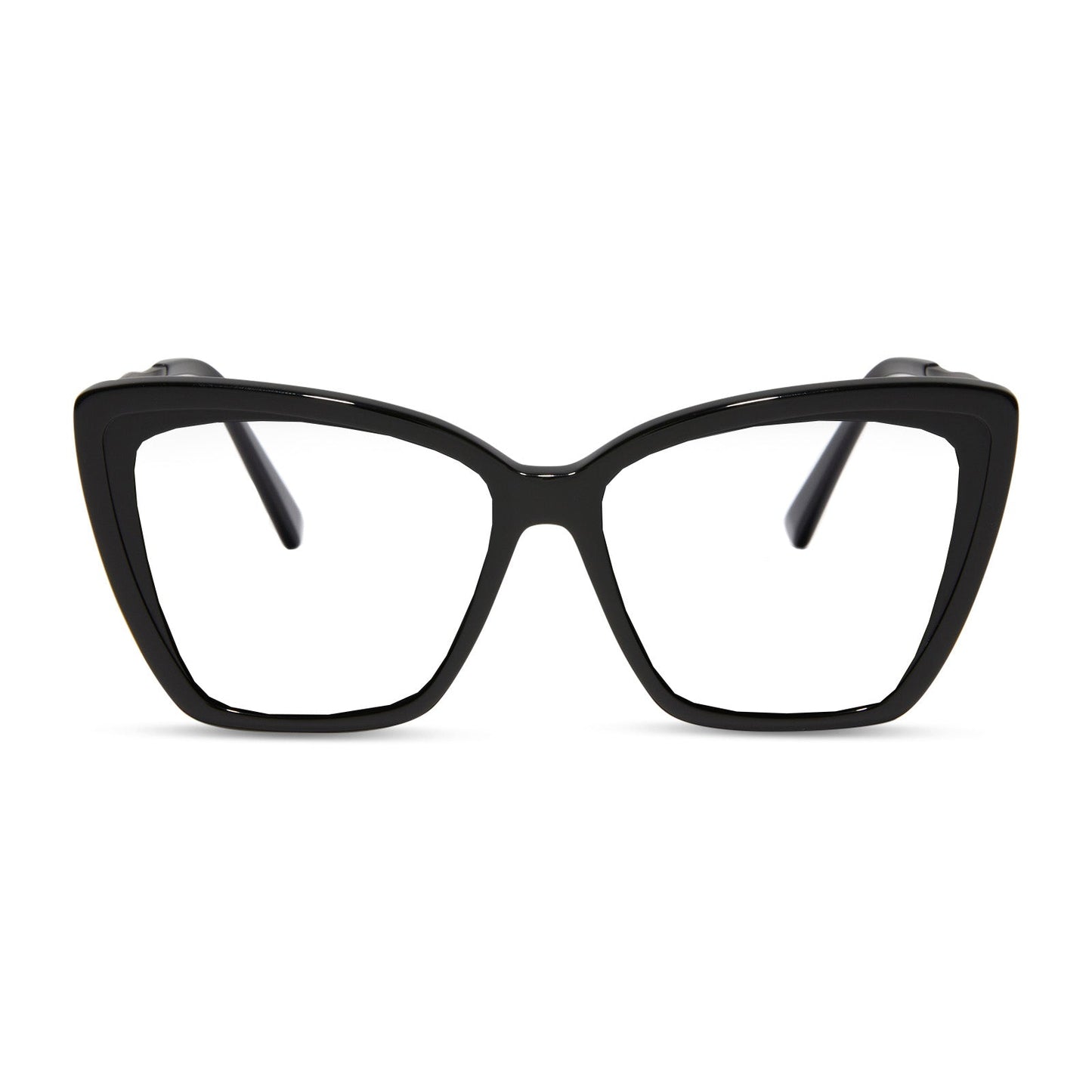 BECKY II - BLACK + PRESCRIPTION GLASSES