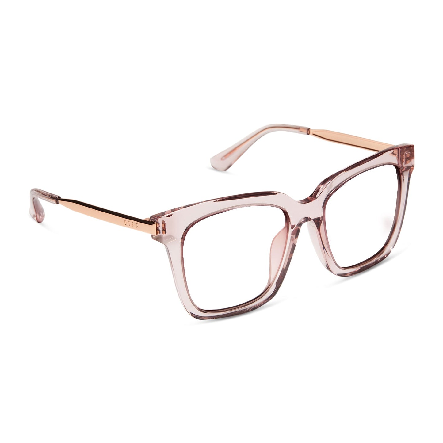 BELLA - LIGHT PINK CRYSTAL + PRESCRIPTION GLASSES