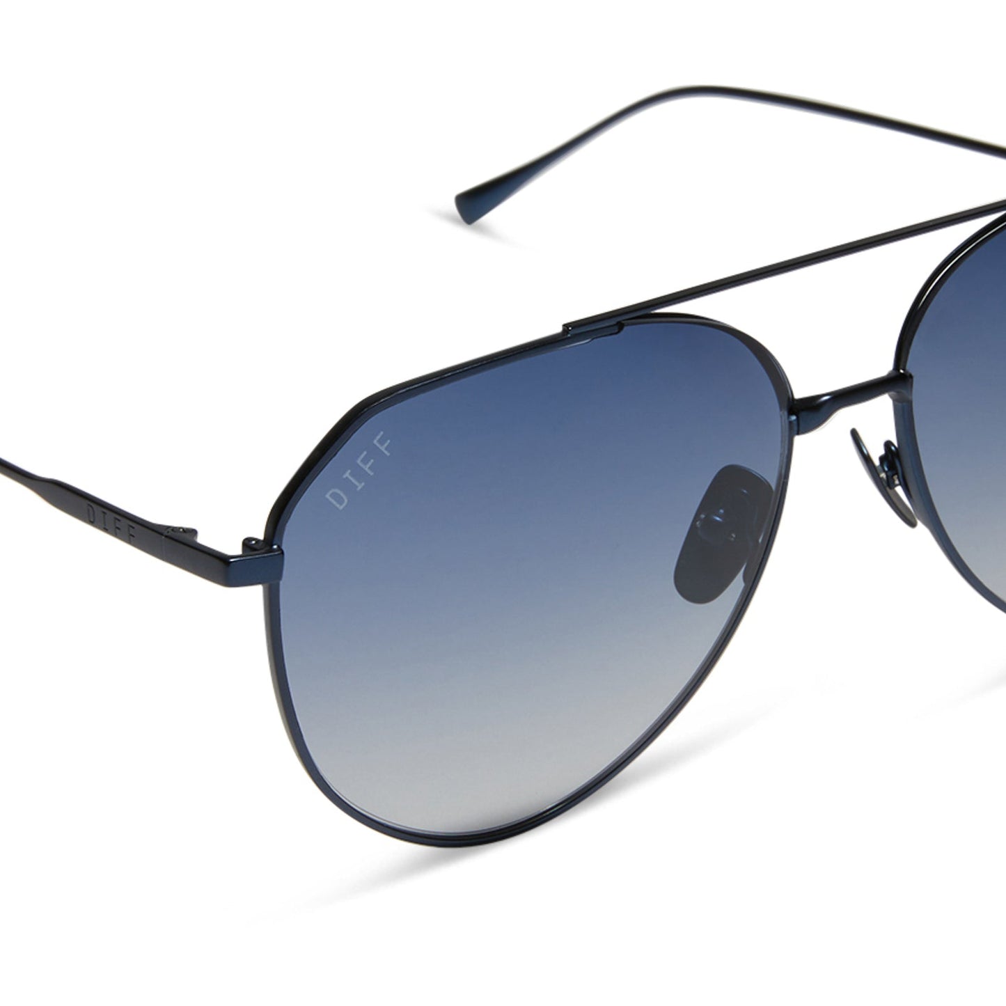 DASH - DEEP NAVY METAL + AEGEAN BLUE FLASH SUNGLASSES