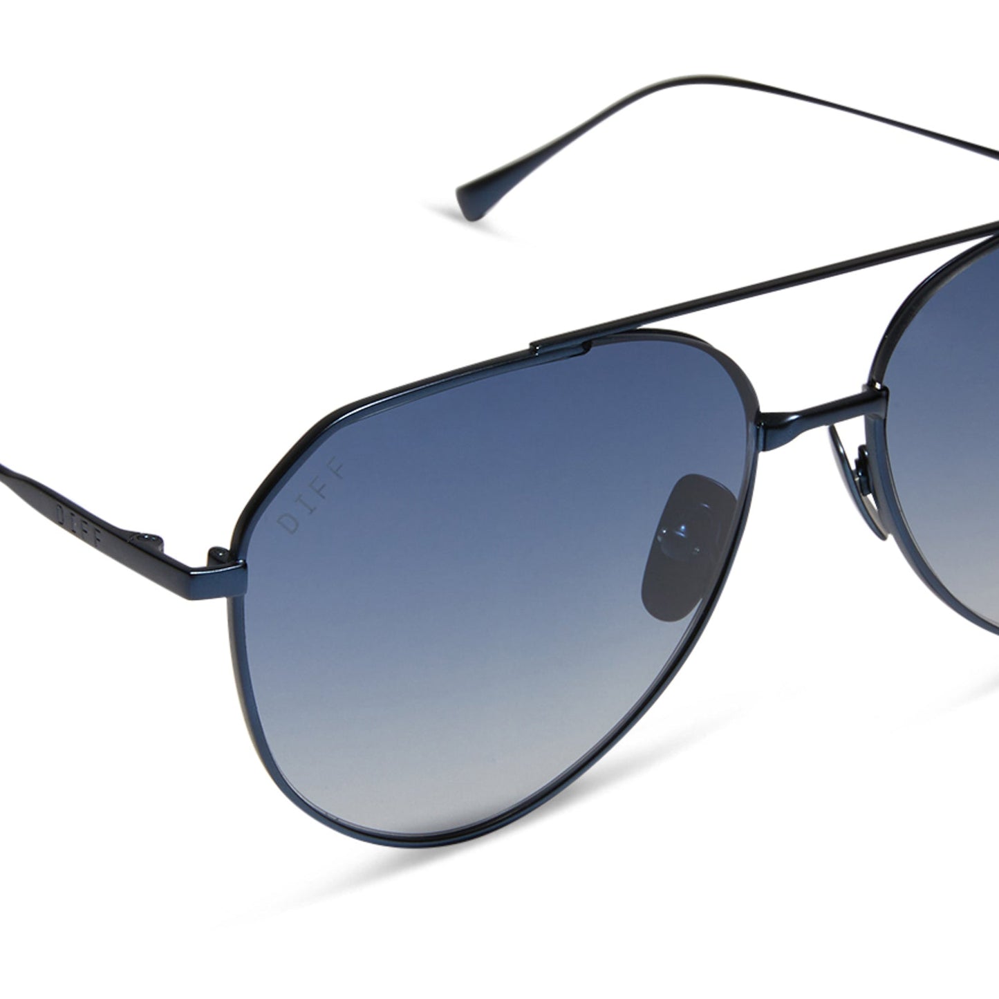 DASH XS - DEEP NAVY METAL + AEGEAN BLUE FLASH SUNGLASSES
