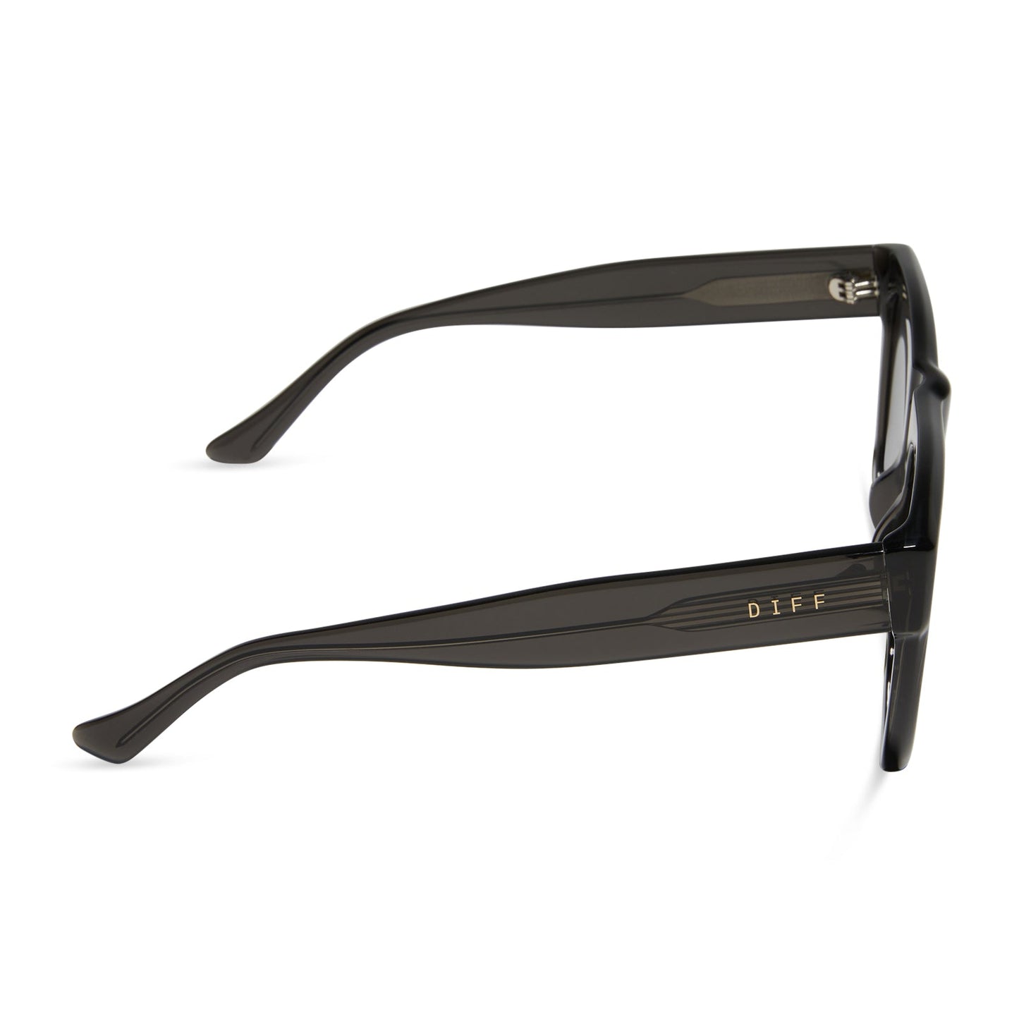 EASTON - BLACK SMOKE CRYSTAL + GREY MIRROR SUNGLASSES