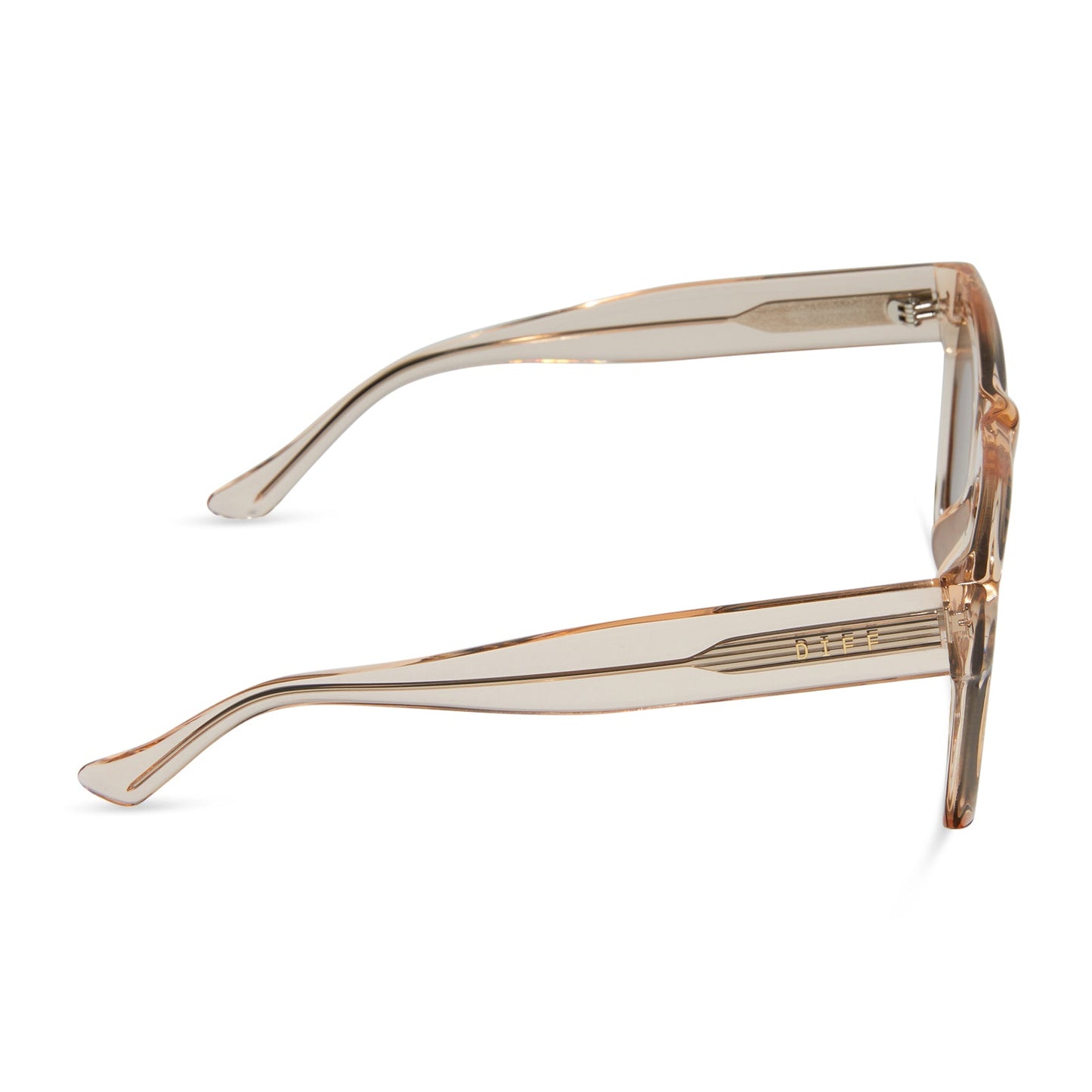 EASTON - VINTAGE ROSE CRYSTAL + BROWN GOLD FLASH SUNGLASSES