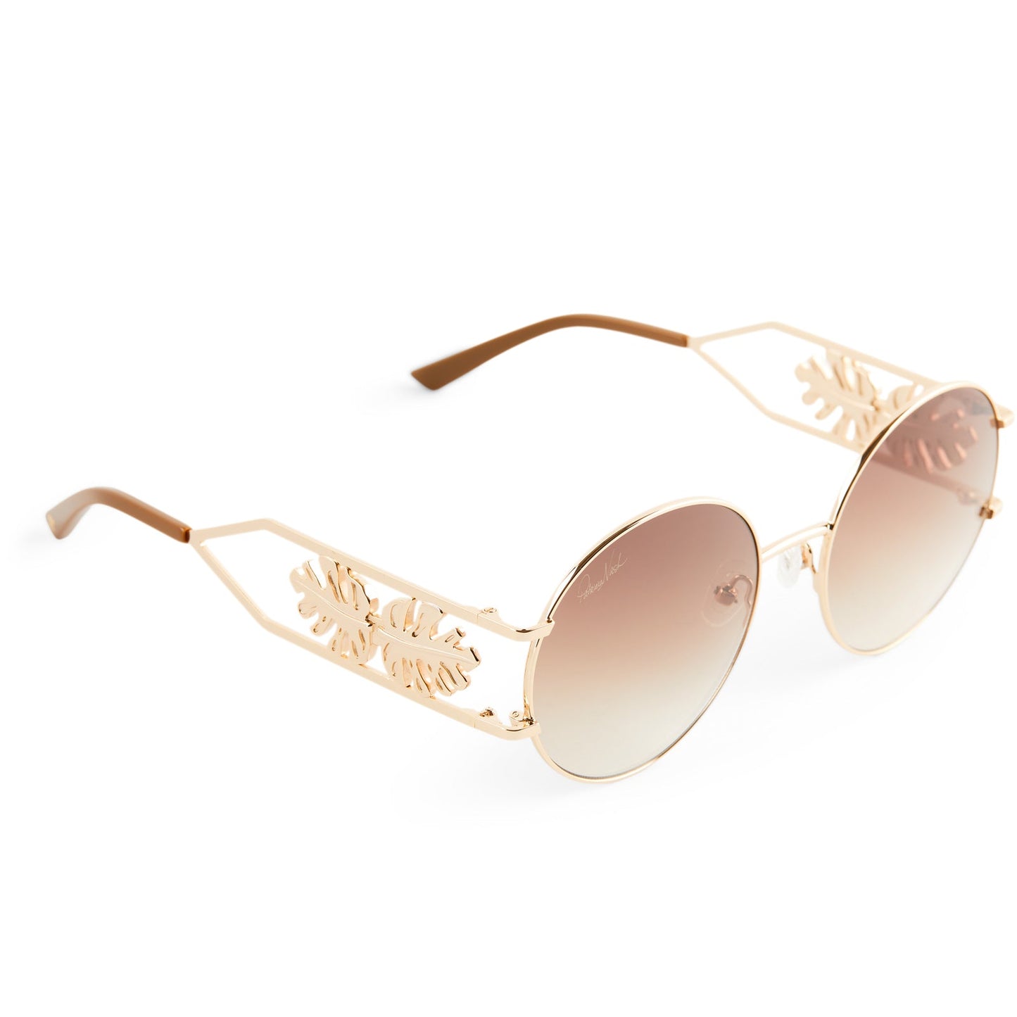 PATRICIA NASH - FAYE + SHINY GOLD + BROWN GRADIENT SUNGLASSES