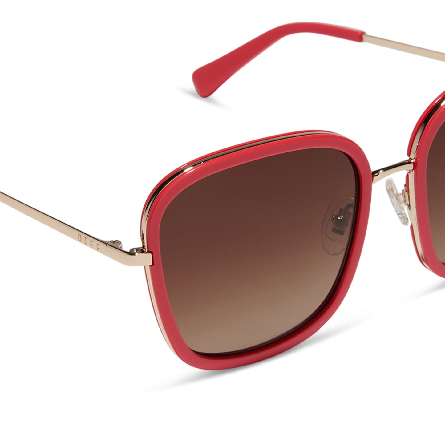 GENEVIVE - SUNSET + BROWN GRADIENT + POLARIZED SUNGLASSES