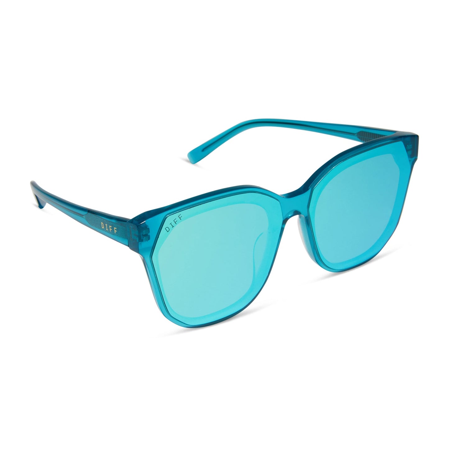 GIA - TURQUOISE ICE CRYSTAL + TURQUOISE ICE MIRROR SUNGLASSES