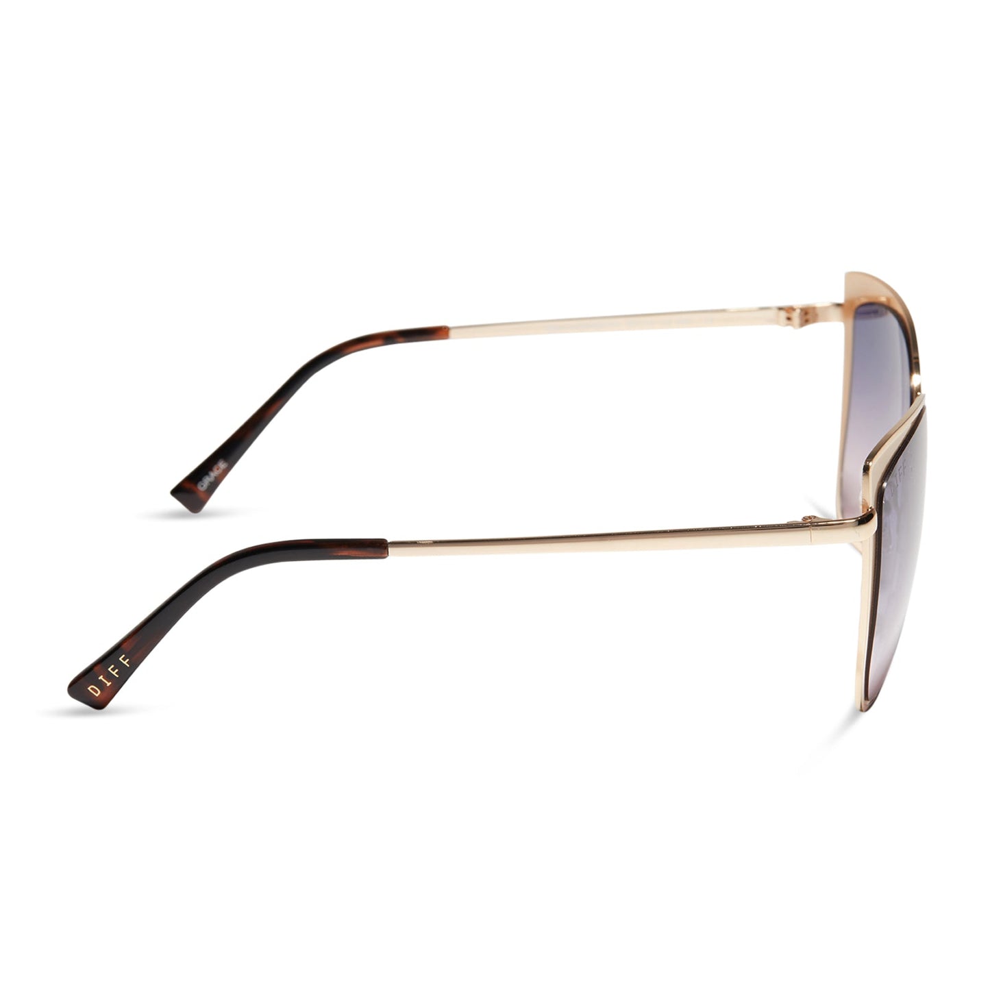 GRACE - GOLD + LAVENDER ROSE GRADIENT SUNGLASSES
