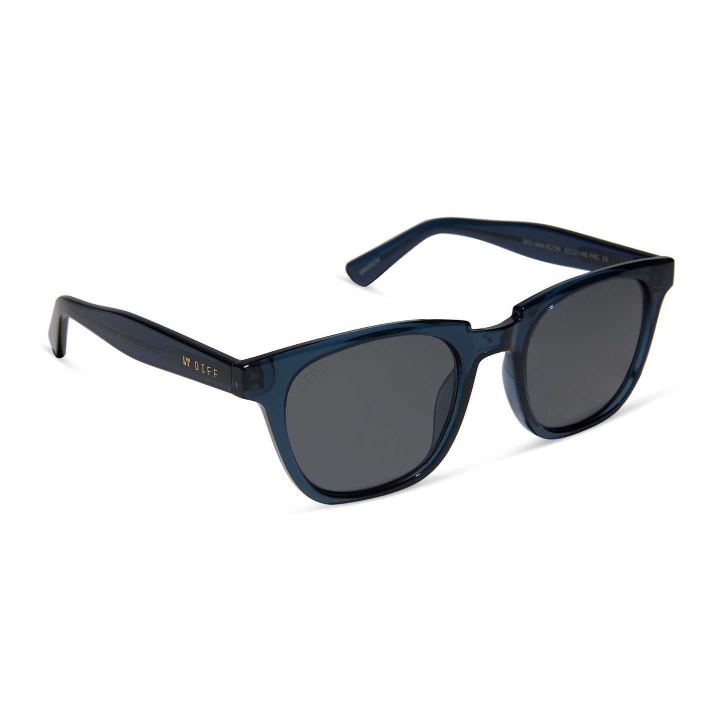 GRAYSON - NAVY CRYSTAL + GREY + SILVER FLASH SUNGLASSES