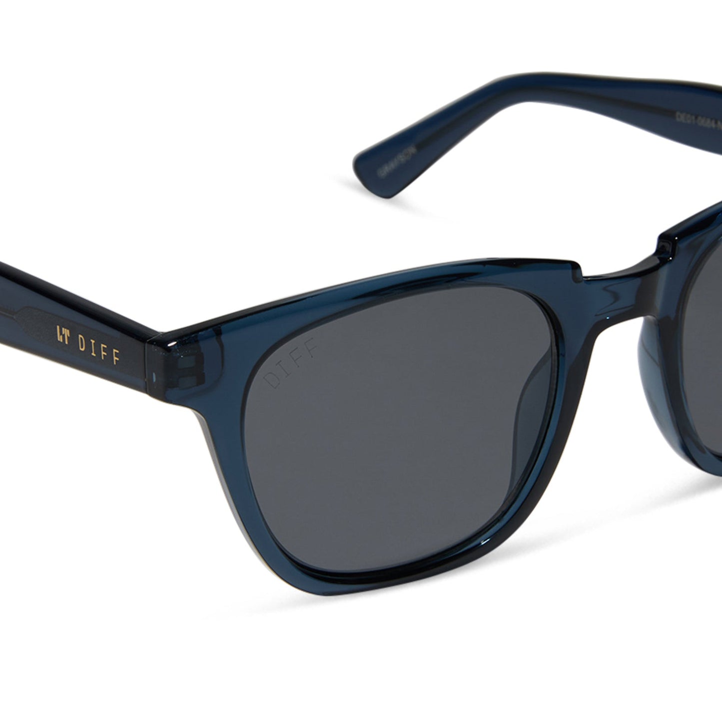 GRAYSON - NAVY CRYSTAL + GREY + SILVER FLASH SUNGLASSES