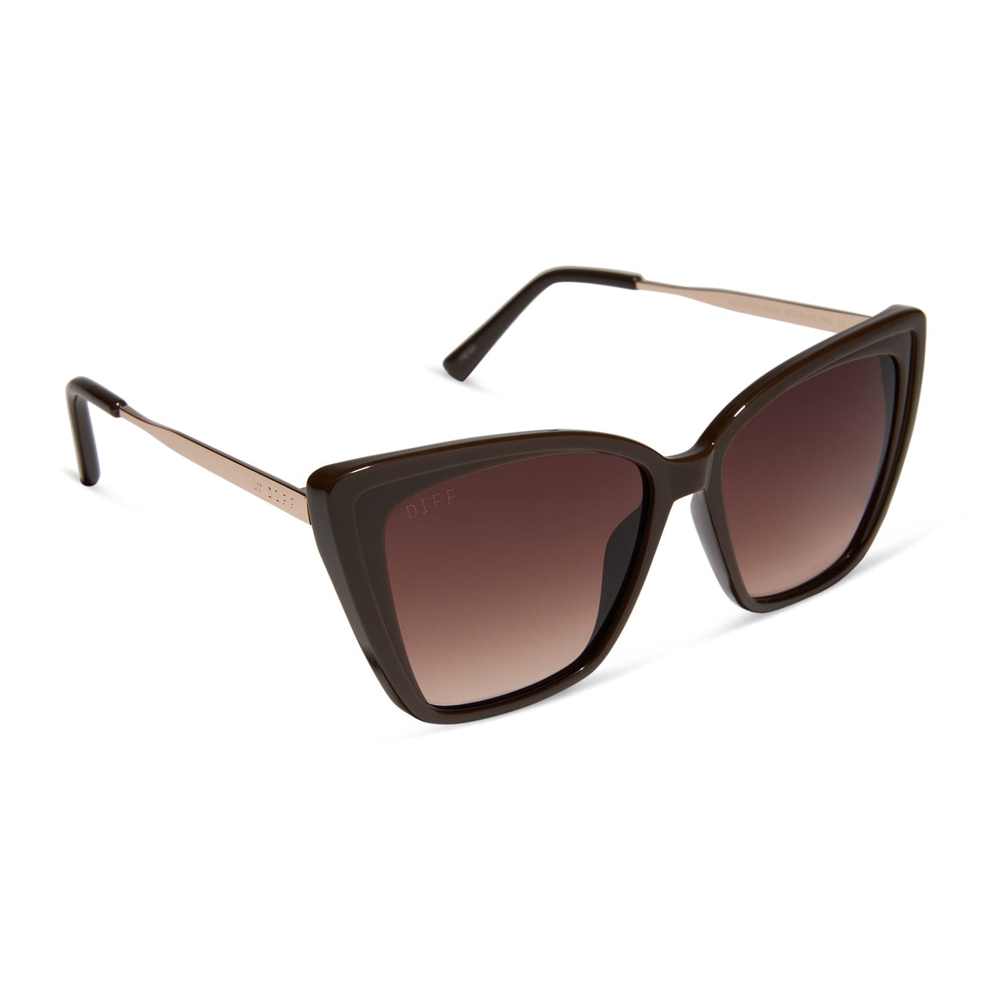 HEIDI - MAHOGANY + BROWN GRADIENT SUNGLASSES