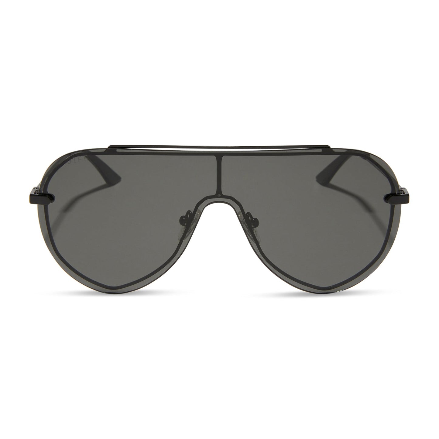 IMANI - BLACK + GREY SUNGLASSES