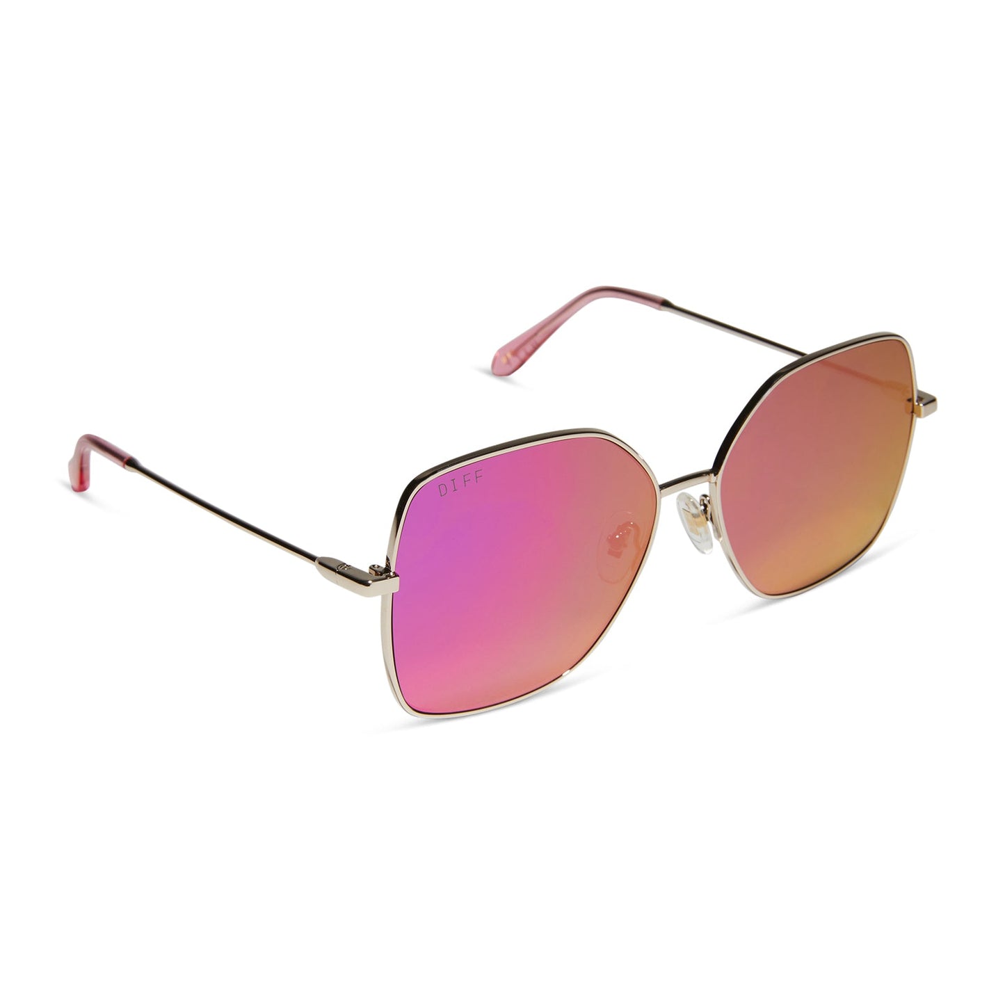 IRIS - GOLD + PINK RUSH MIRROR SUNGLASSES