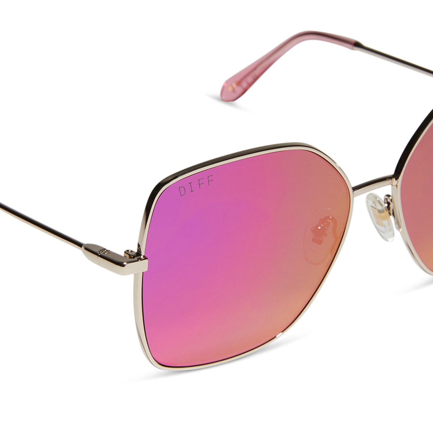 IRIS - GOLD + PINK RUSH MIRROR SUNGLASSES