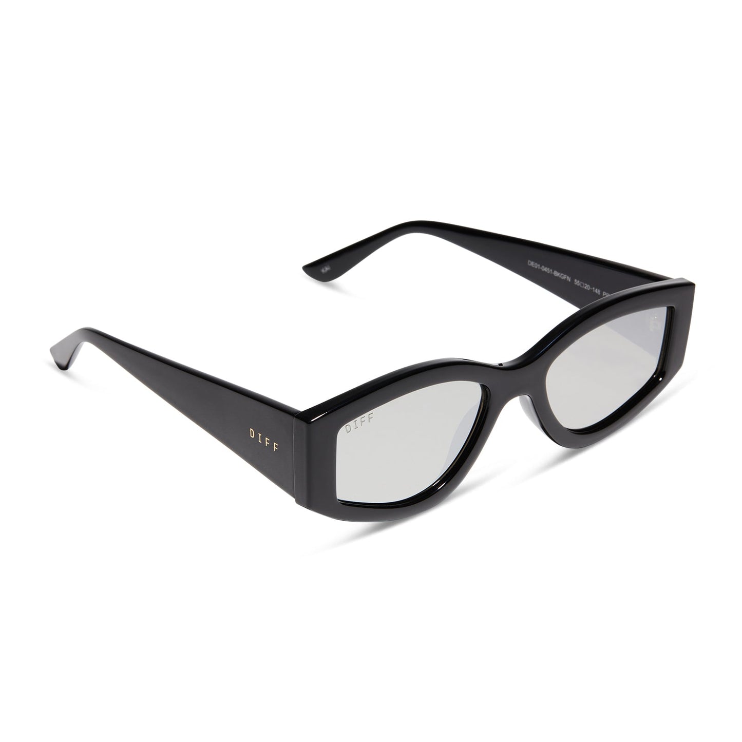 KAI - BLACK + GREY MIRROR SUNGLASSES