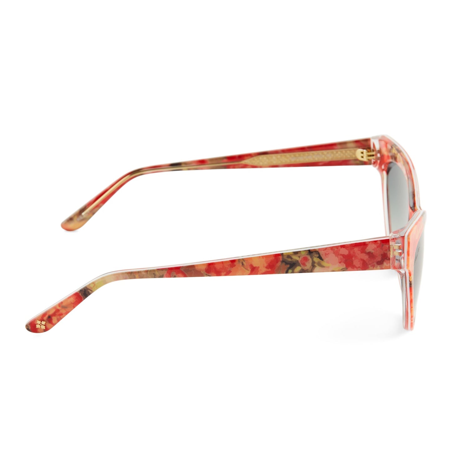 PATRICIA NASH - KELLY + FLORAL OIL PAINTING + OLIVE GRADIENT SUNGLASSES