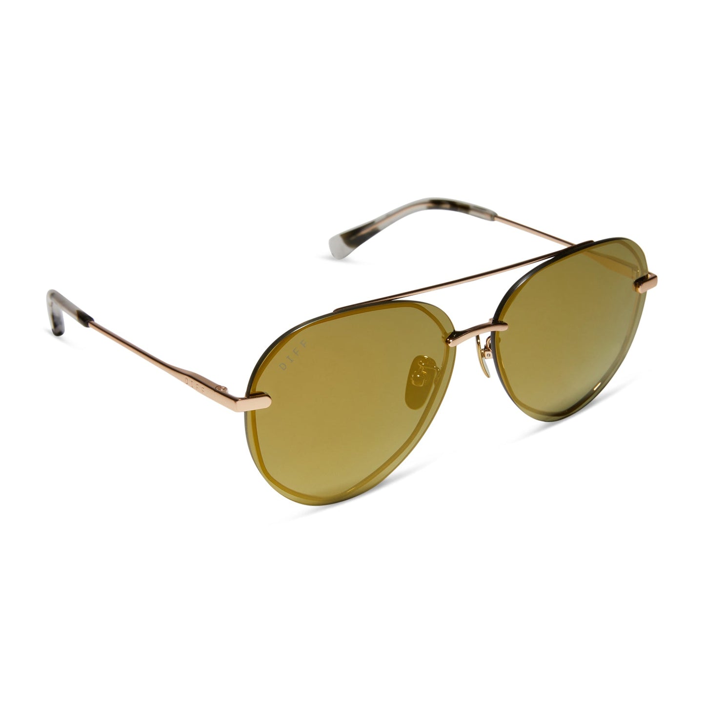 LENOX - BRUSHED GOLD + MOSS MIRROR + POLARIZED SUNGLASSES